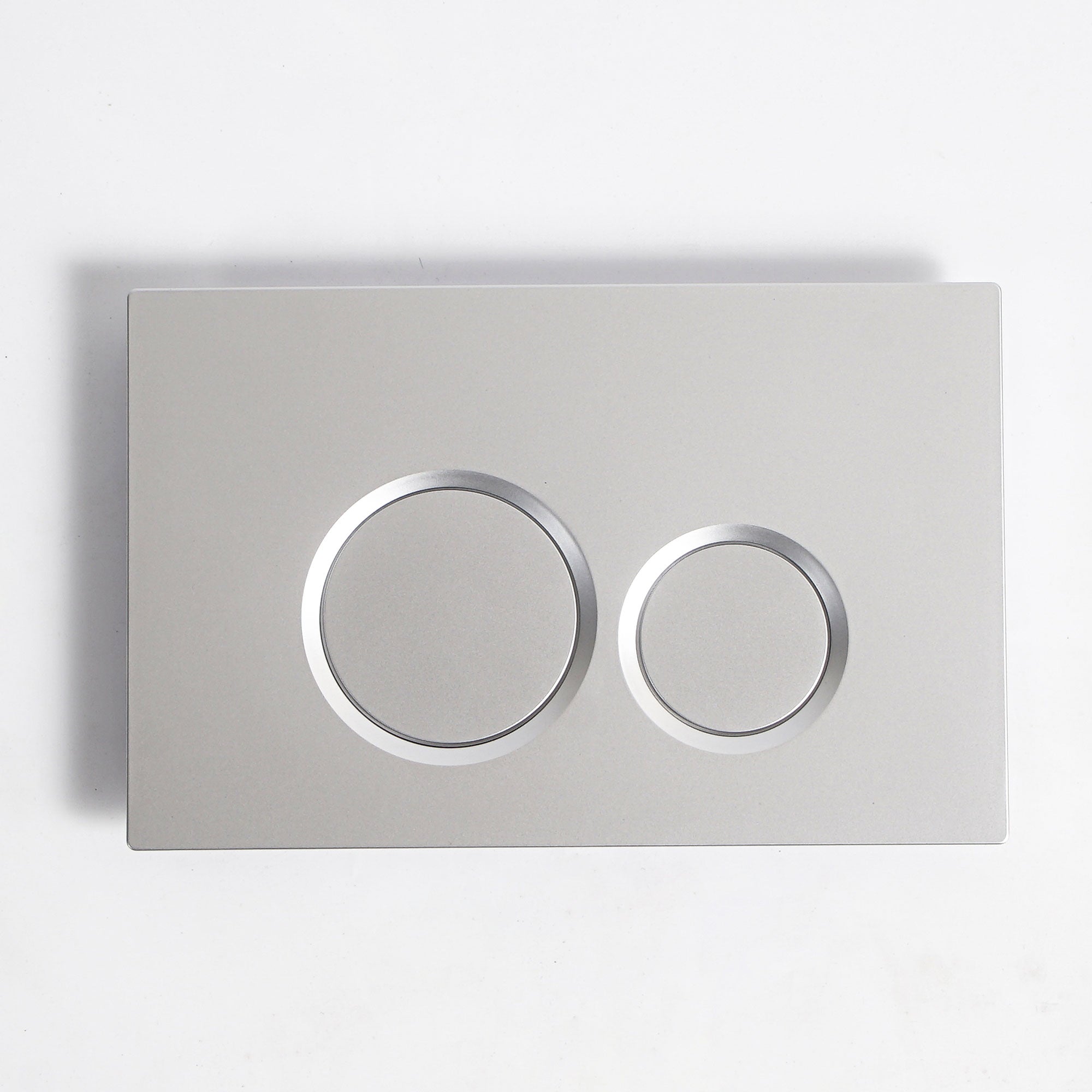 Placa pulsadora de plata mate - Compatible con Geberit Sigma (UP 320)