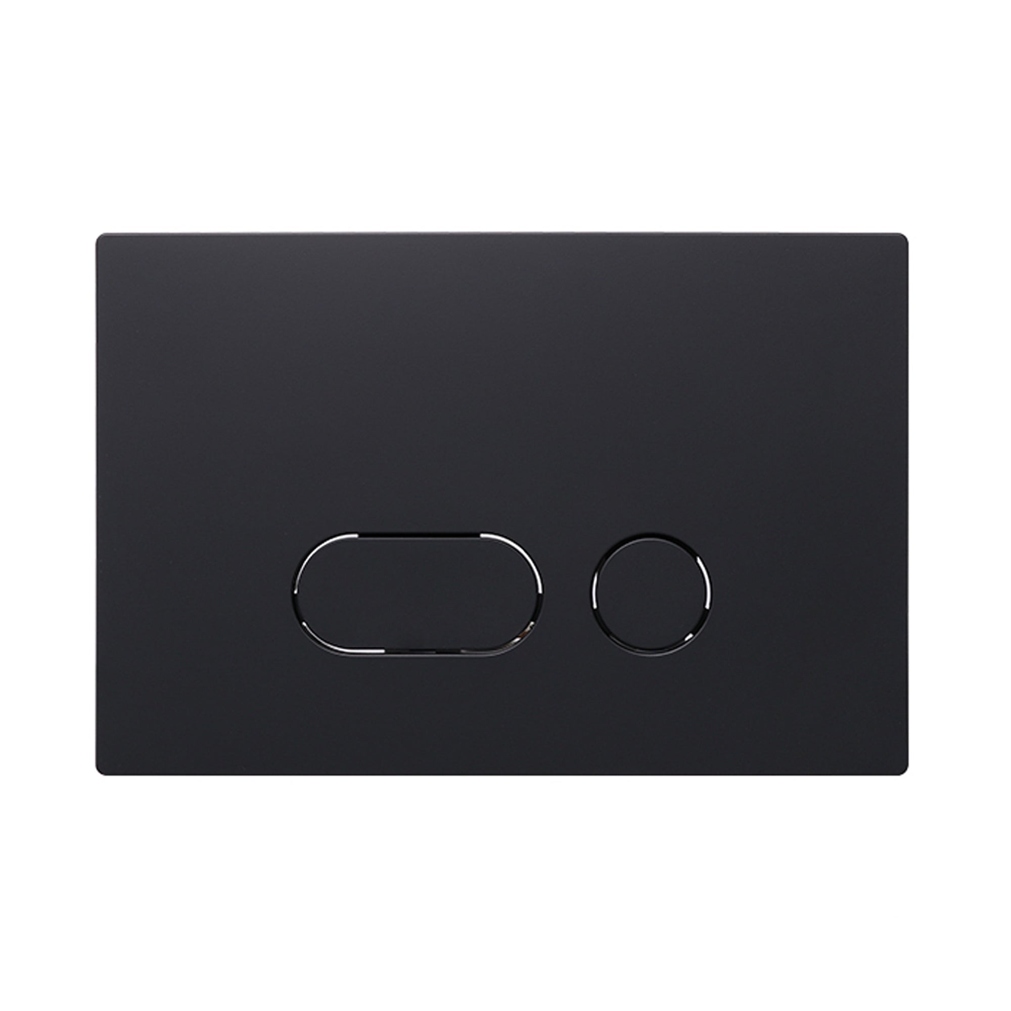 Drückerplatte 870 aus ABS in Schwarz Matt - Kompatibel mit Geberit Sigma