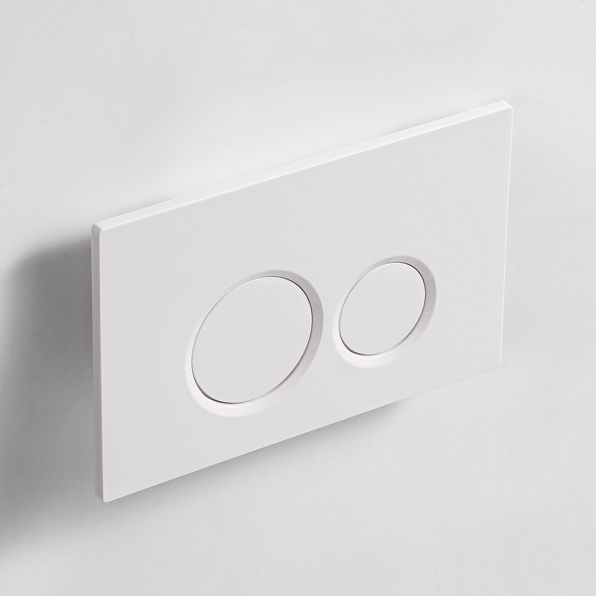 Plaque de pression blanche brillante - Compatible avec Geberit Sigma (UP 320)