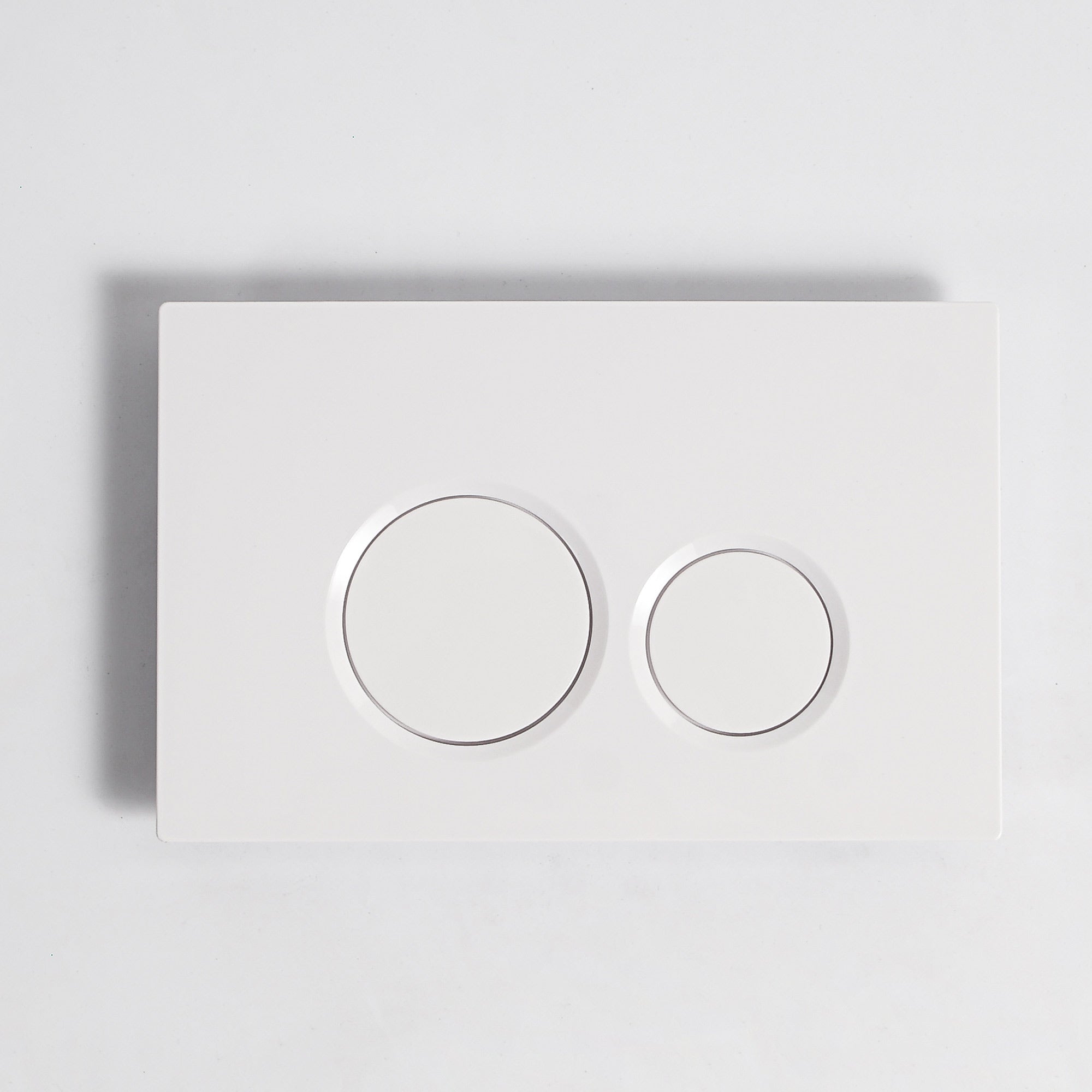 Plaque de pression blanche brillante - Compatible avec Geberit Sigma (UP 320)