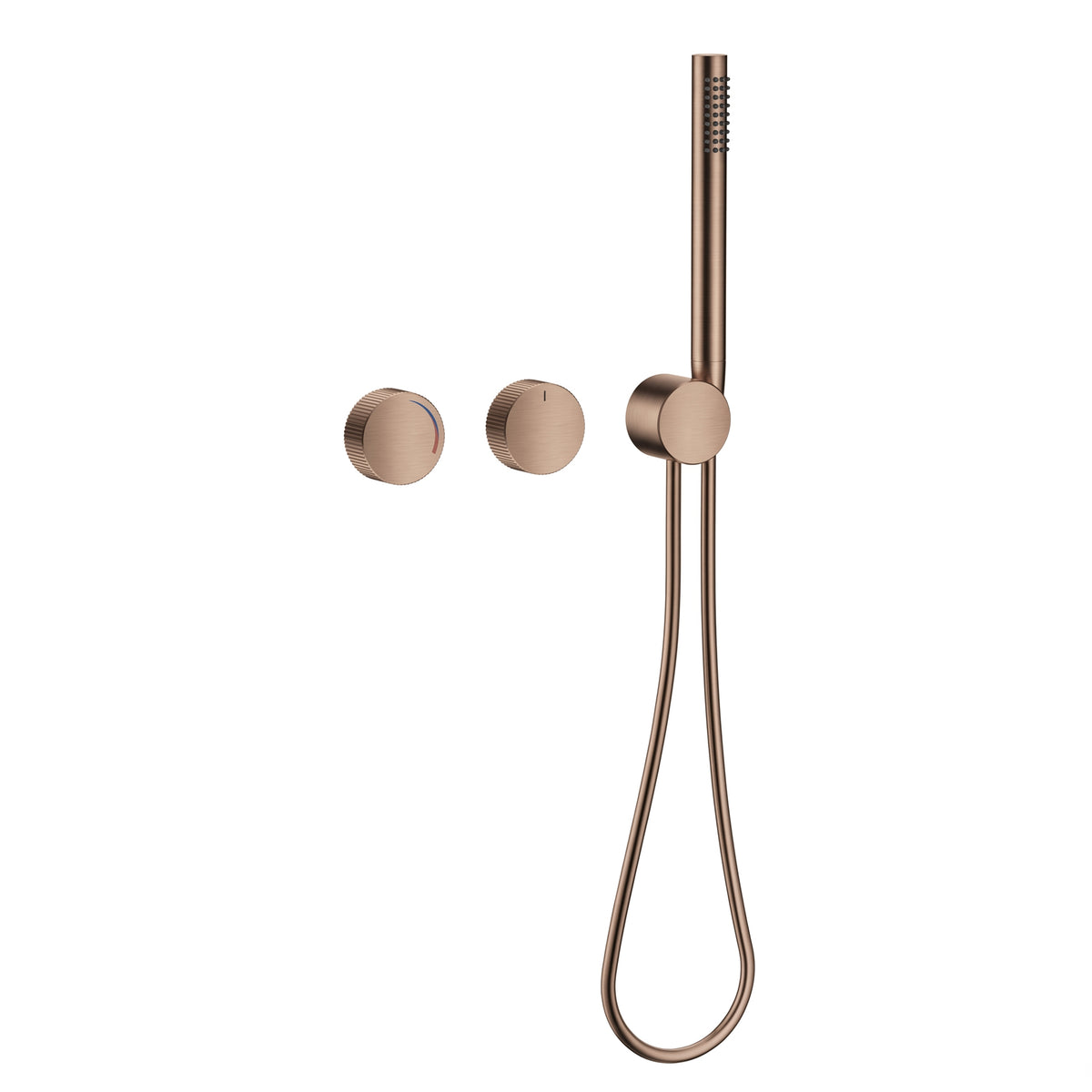 Park 2.0 Unterputz Thermostat 2-Wege Duscharmatur mit Handbrause in Bronze Gebürstet