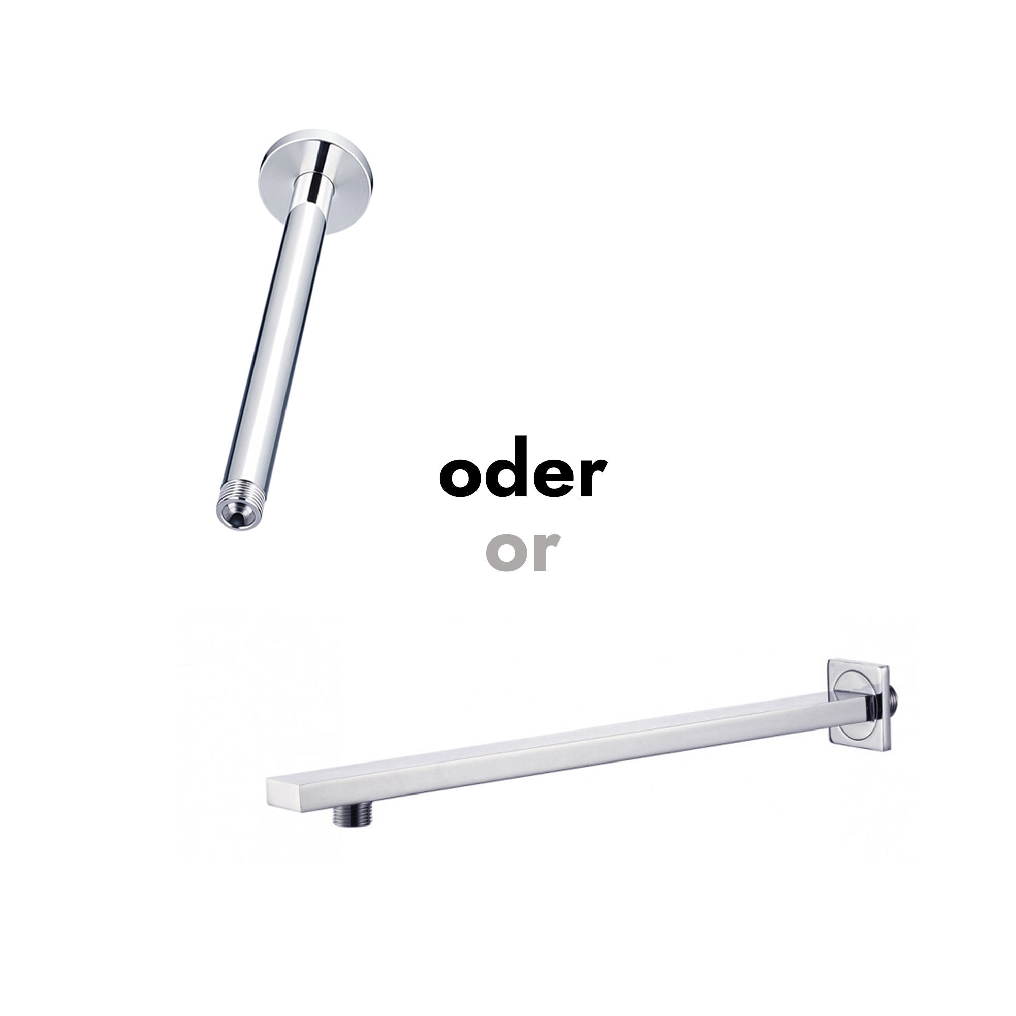 Soho esőzuhany komplett készlet, sarok – falba süllyesztett