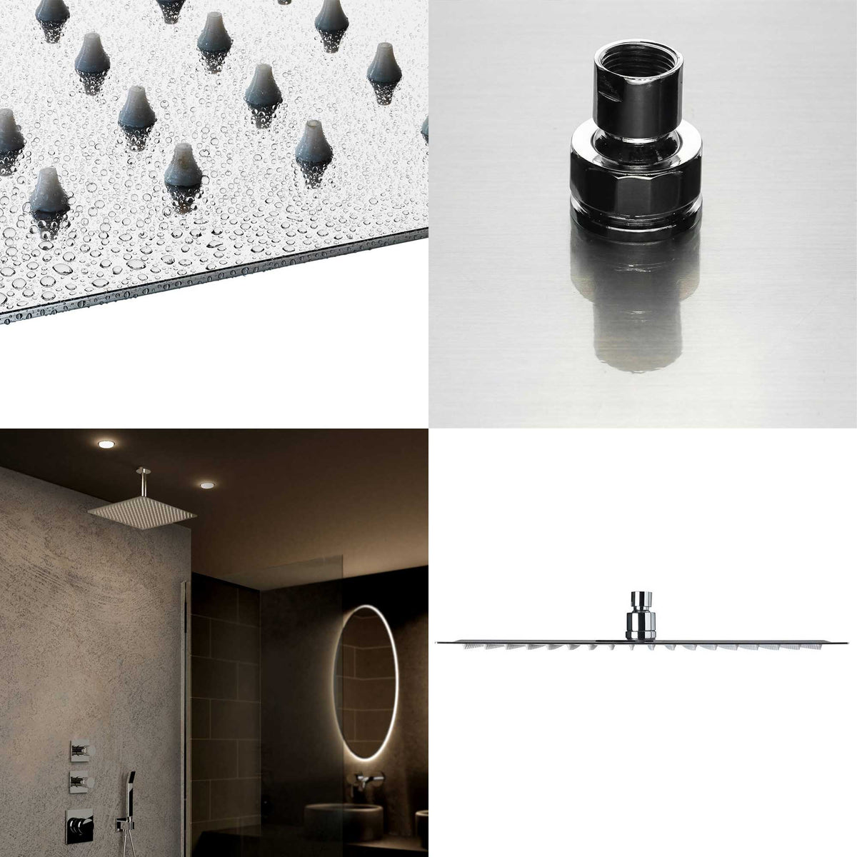 Soho Regendusche Komplett-Set Eckig – Unterputz