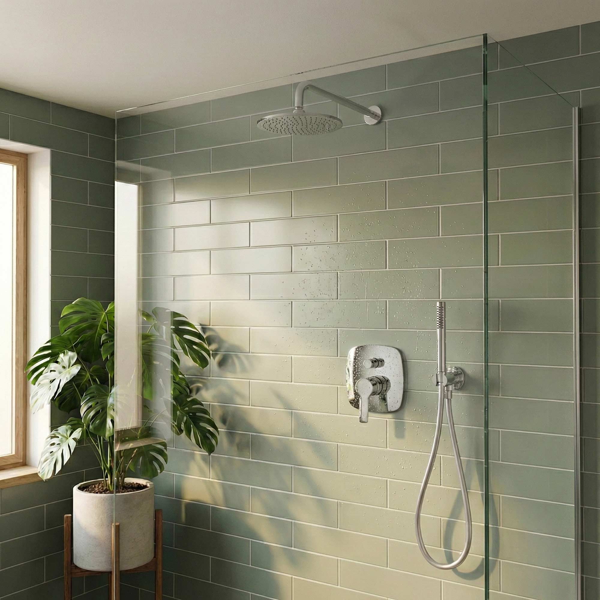 Highline Regendusche Komplett-Set Rund – Unterputz