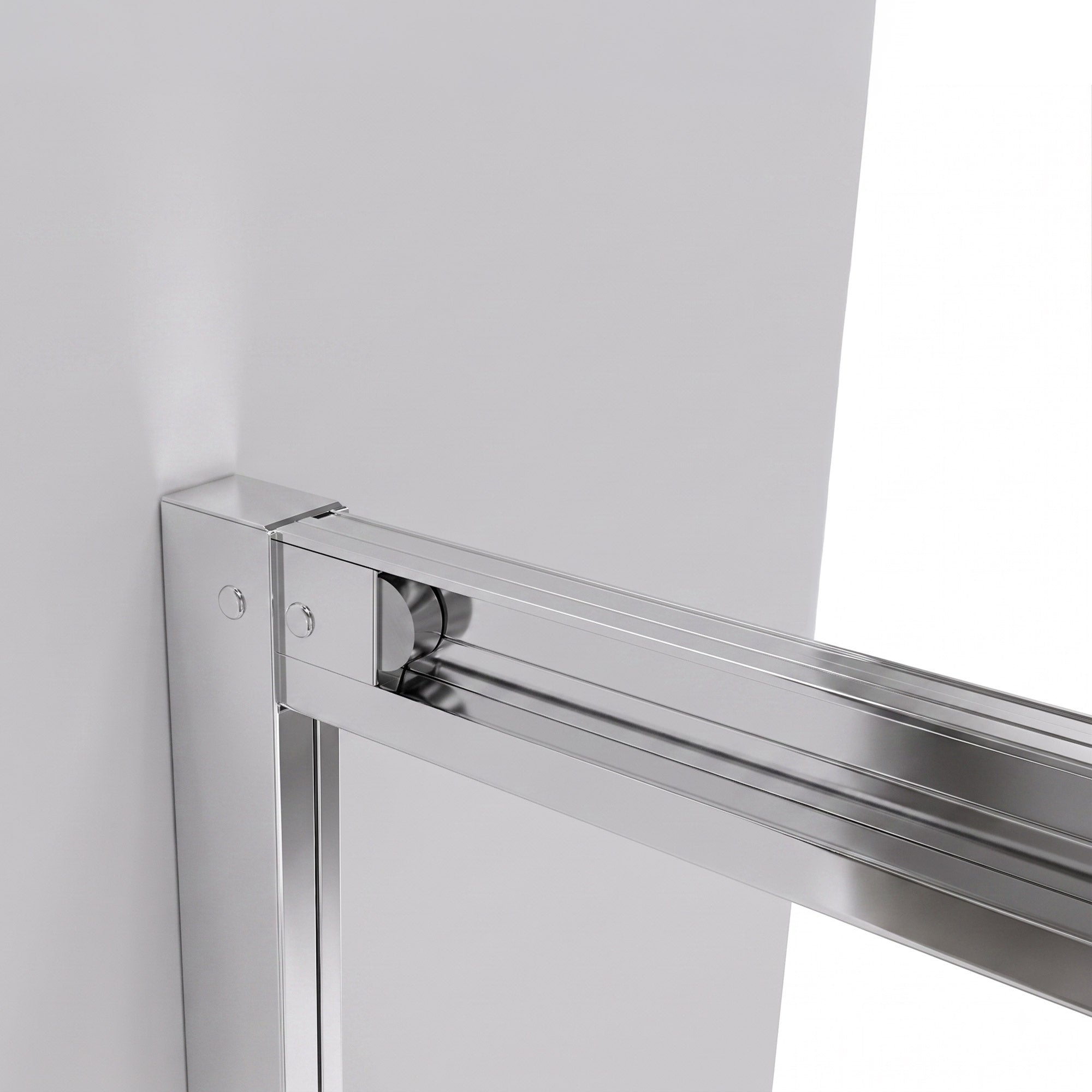 Cabina doccia angolare con porte scorrevoli, Vetro di sicurezza temperato da 6 mm, in Cromo, varie dimensioni