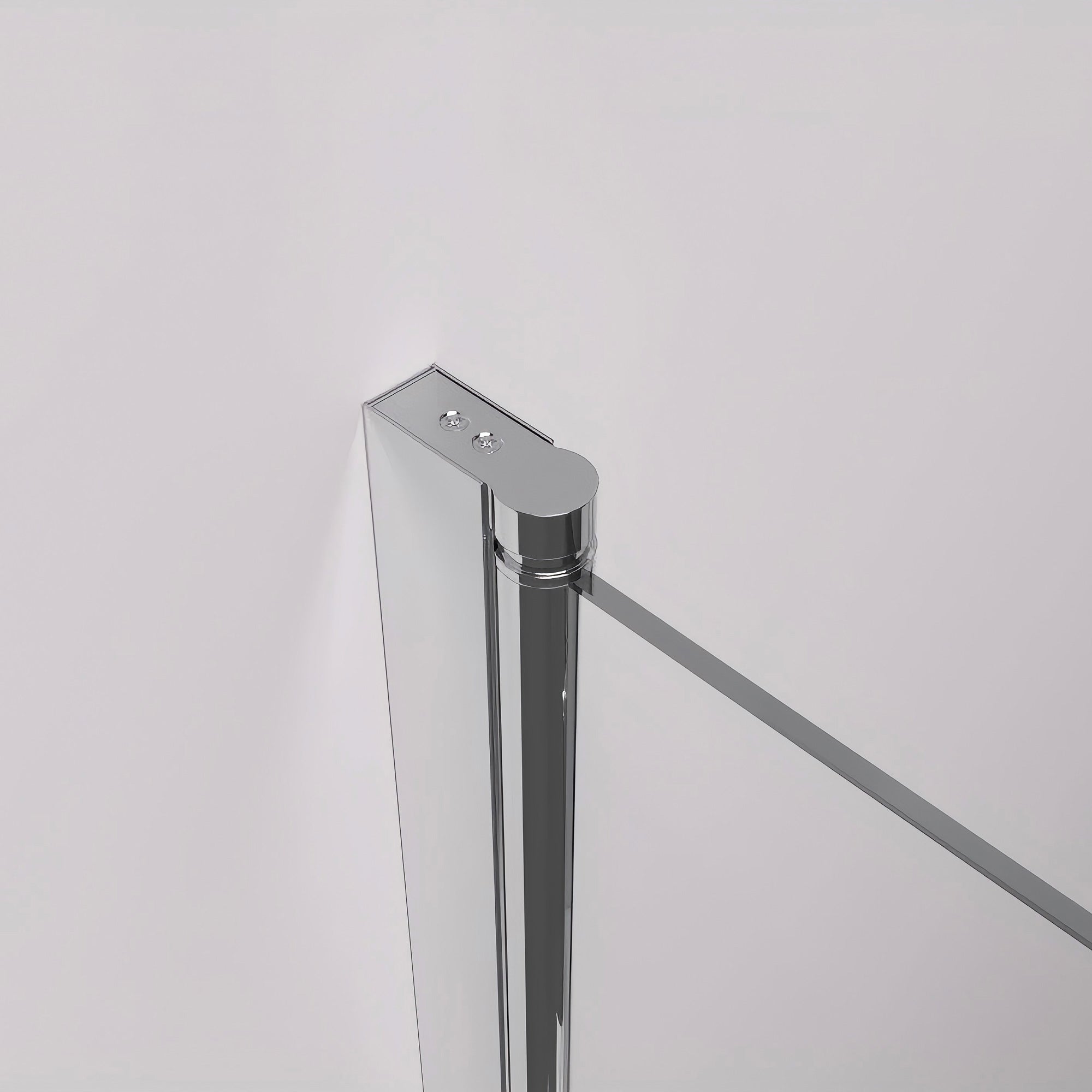 Eck-Duschkabine mit Drehtür – 8 mm Sicherheitsglas in Chrom, versch. Größen