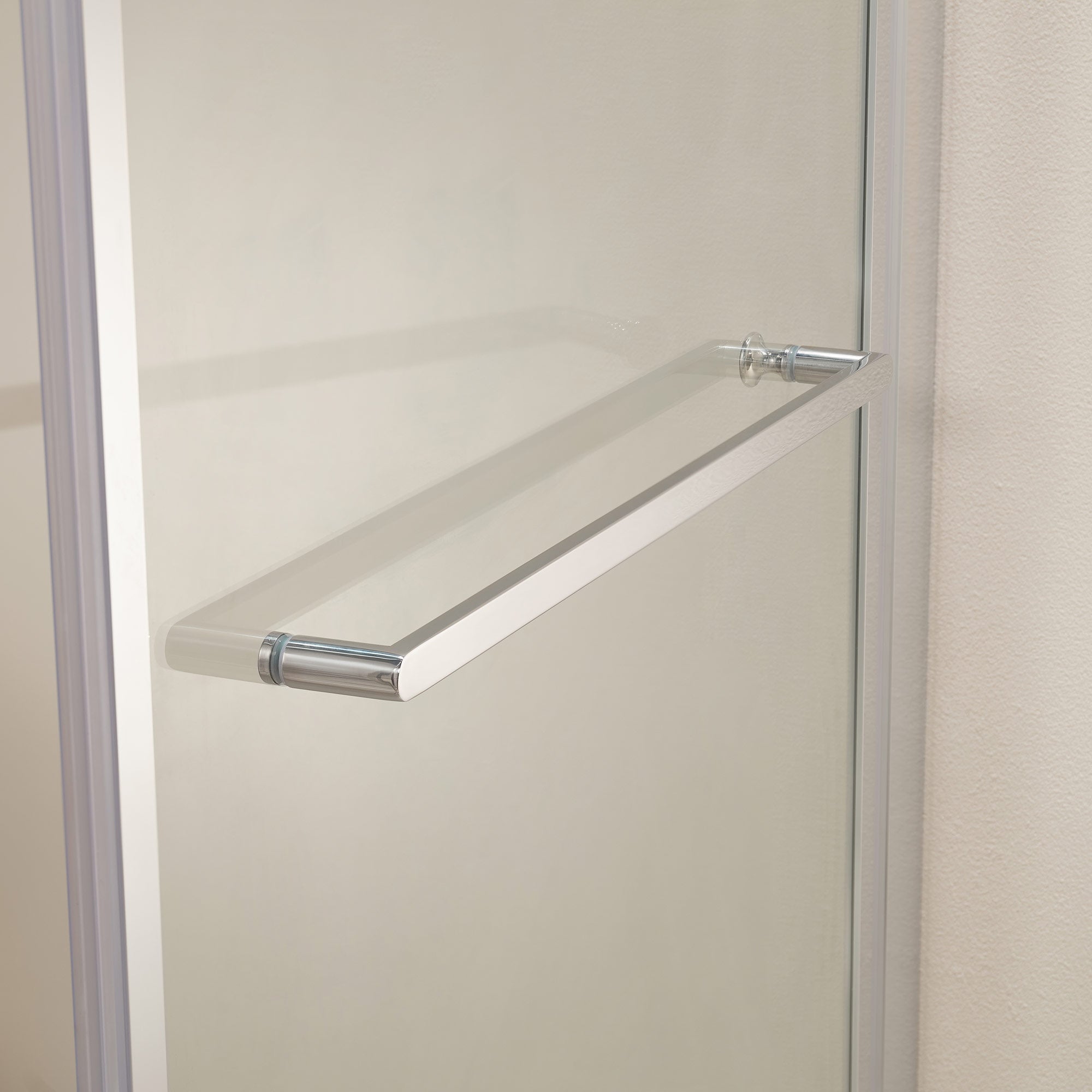 Nischendusche mit Drehtür 8 mm ESG Glas – Platzsparende Drehtür nach innen, Nano-versiegelt, Chrom