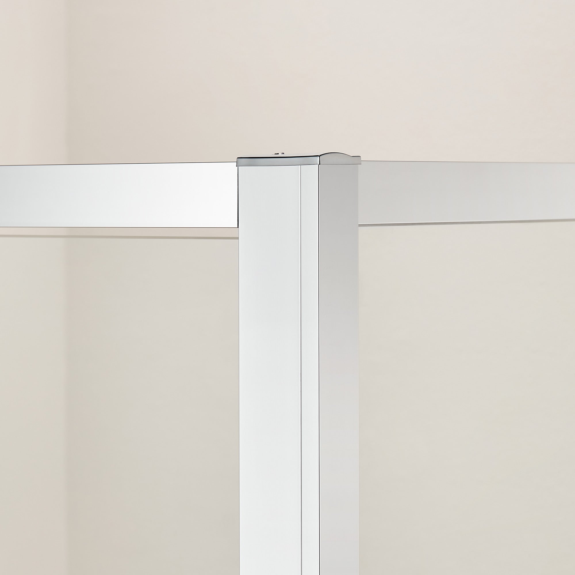 Eckdusche 8 mm ESG Glas – Platzsparende Drehtür nach innen, Nano-versiegelt, Chrom