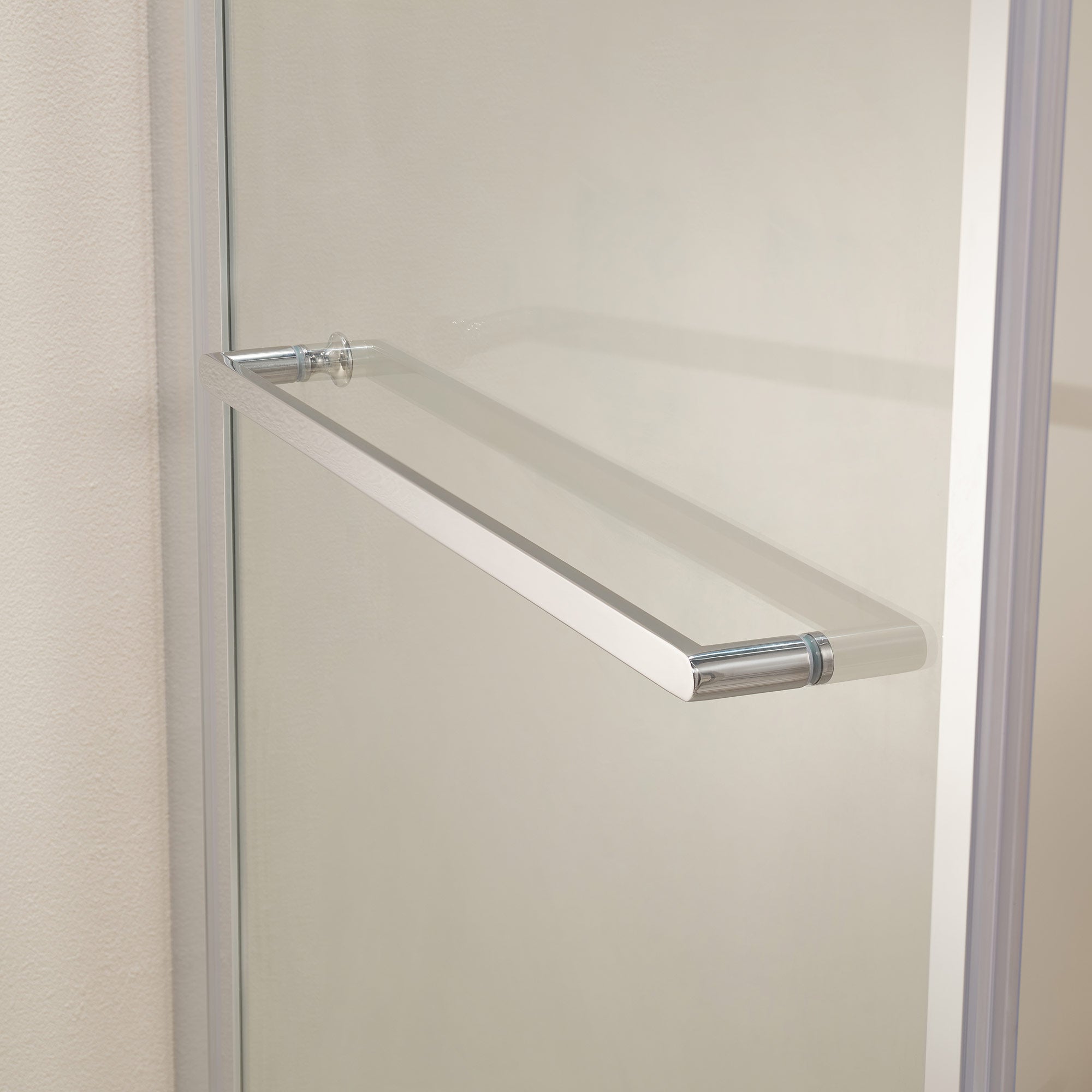 Eckdusche 8 mm ESG Glas – Platzsparende Drehtür nach innen, Nano-versiegelt, Chrom