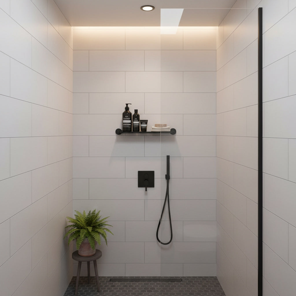 Zuhanypolc Highline sorozat fekete matt