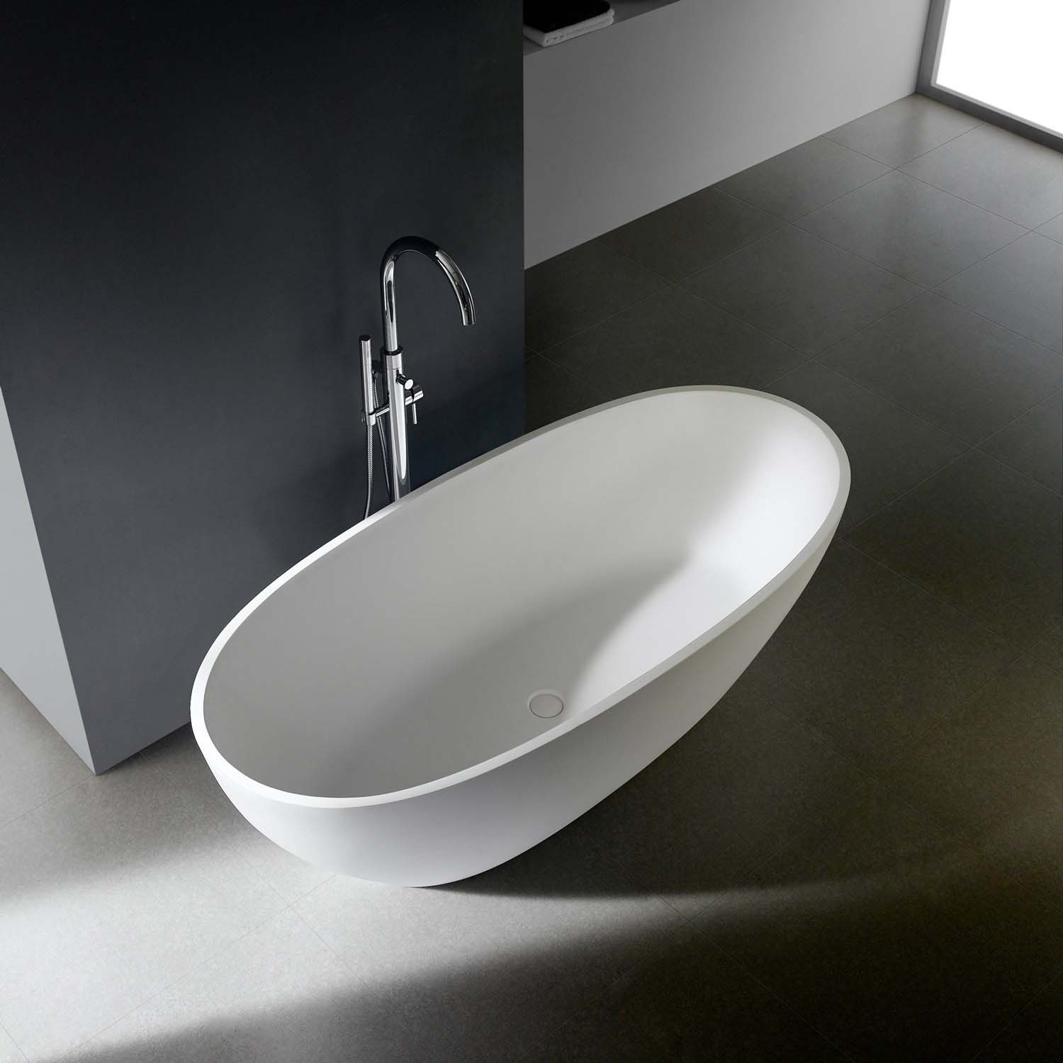 Baignoire autoportante "Soho 2.0" 160, 168 ou 180 cm - fonte minérale