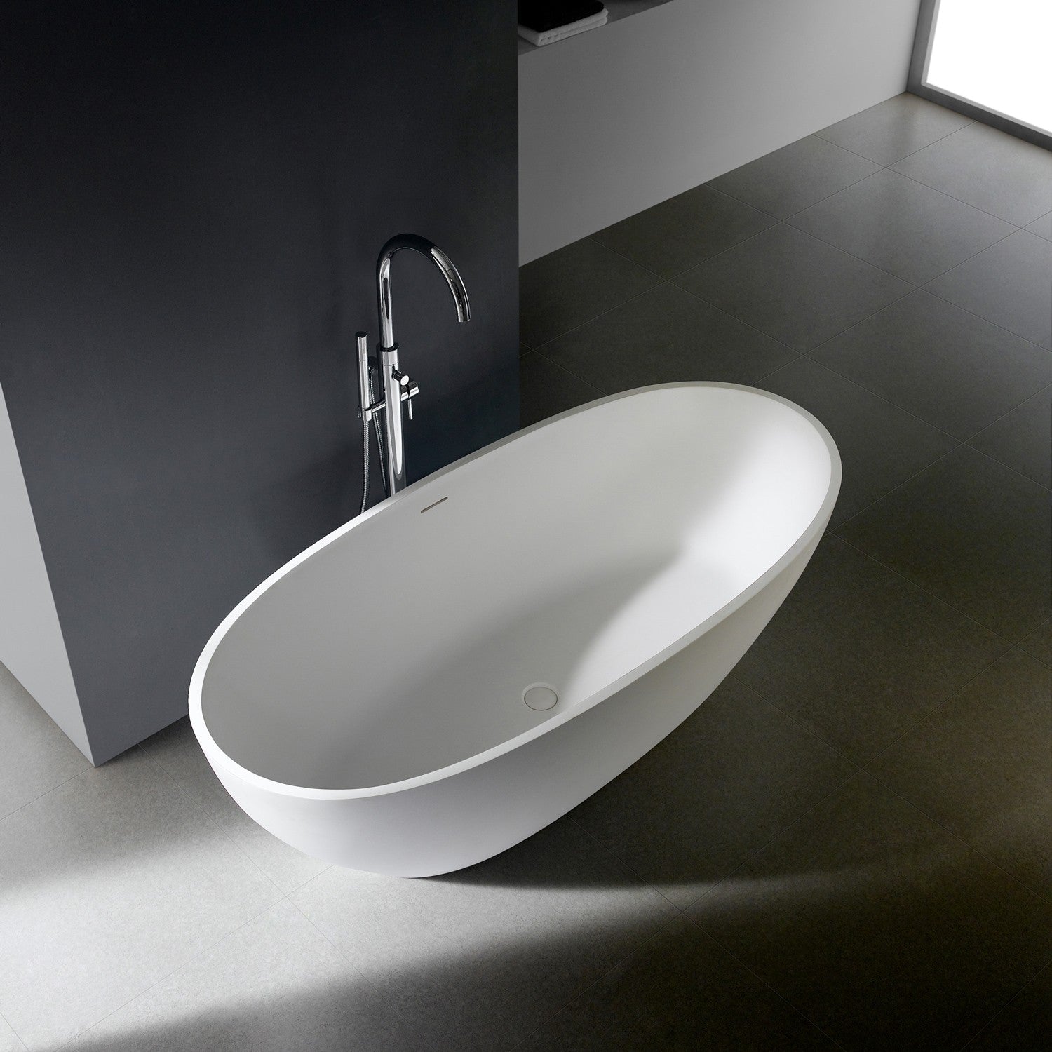 Freistehende Badewanne "Soho 2.0" 160, 168 oder 180 cm - Mineralguss