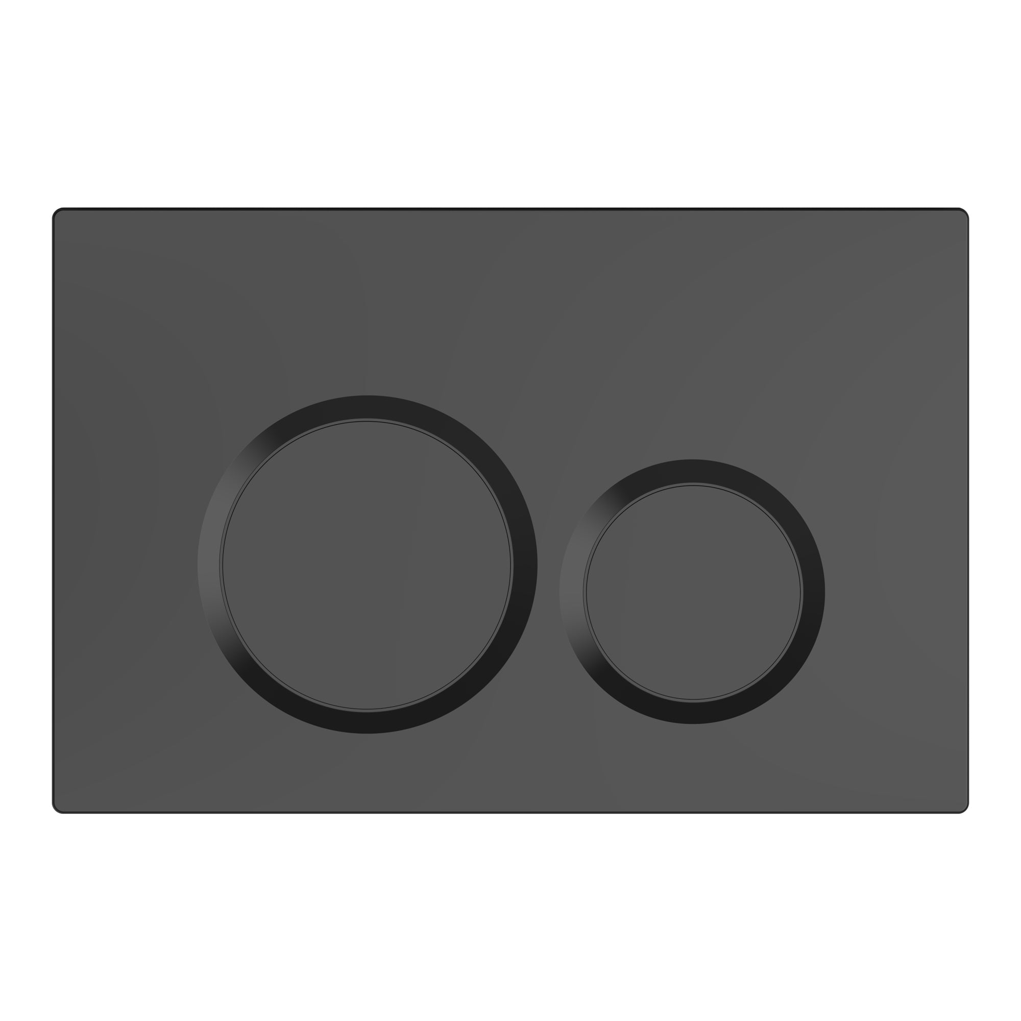 Plaque de commande noir mat - Compatible avec Geberit Sigma (UP 320)