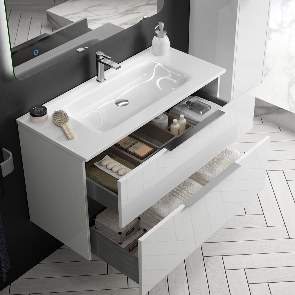 Stilform Galaxy Meuble-lavabo avec sous-meuble, disponible en plusieurs couleurs et dimensions : 60, 70, 80, 100 cm