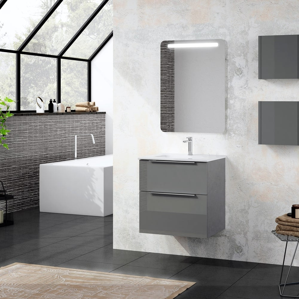 Stilform Galaxy Meuble-lavabo avec sous-meuble, disponible en plusieurs couleurs et dimensions : 60, 70, 80, 100 cm