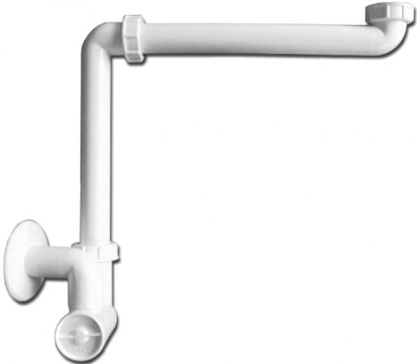 Siphon de lavabo gain de place DN32x5/4"
