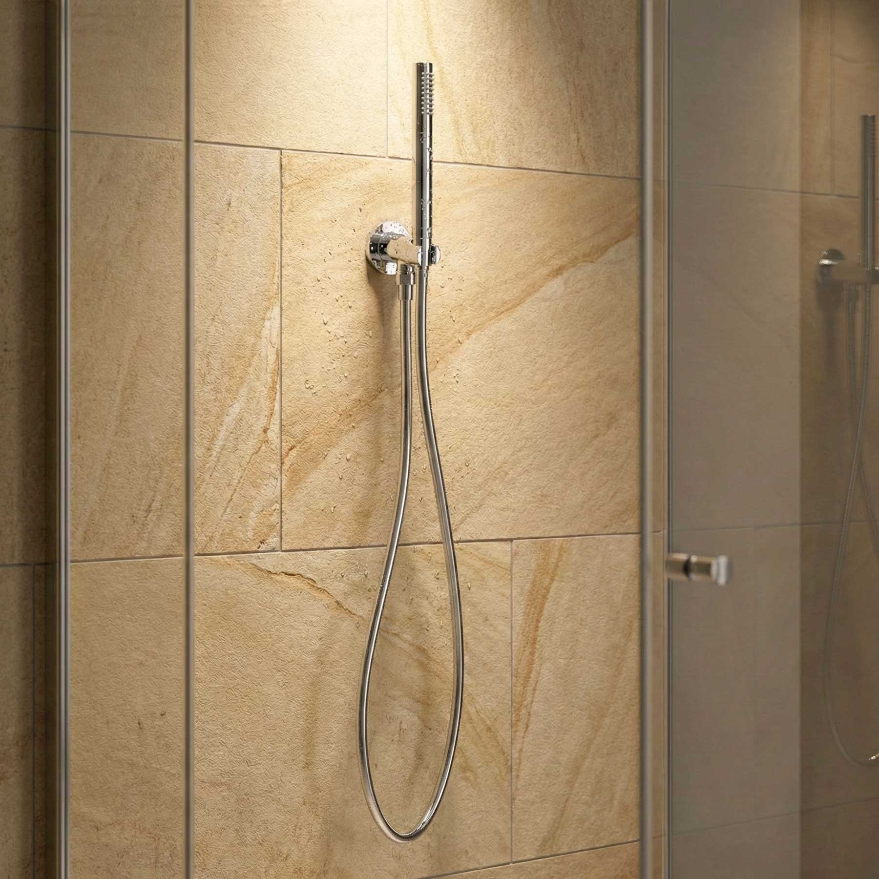 Série de pommeaux de douche design Stilform Park/Highline en laiton massif chromé