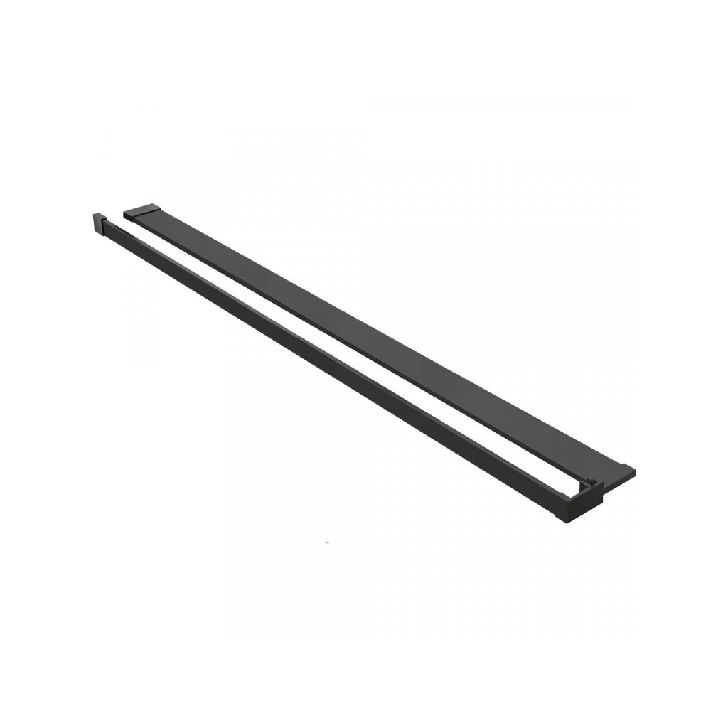 Držiak utierok a polica do sprchy pre Walk-In sprchy – matná čierna