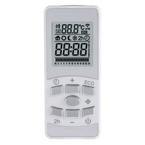 Résistance de chauffage Smart Plus 600 watts avec télécommande pour radiateur de salle de bain