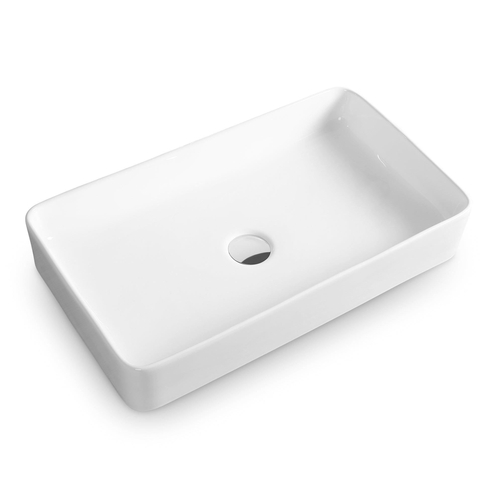 Lavabo da appoggio in ceramica Soho Brilliant White 60 cm