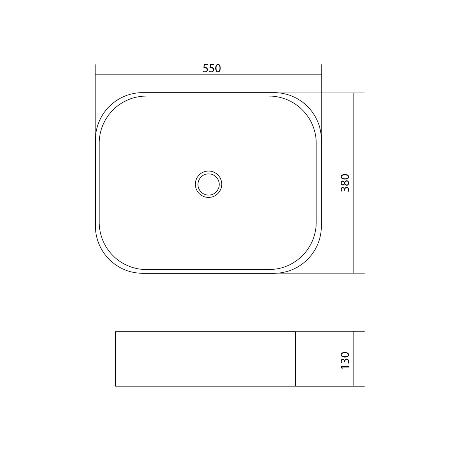 Keramické umyvadlo Soho 2.0 v matně černé barvě o průměru 55 cm jako nástěnné umyvadlo