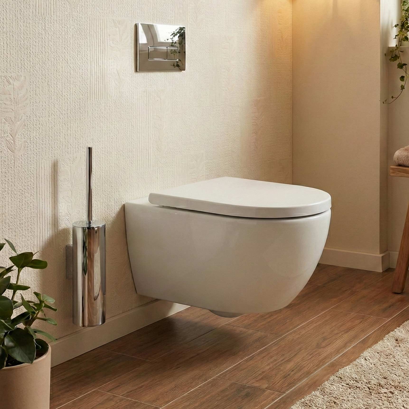 Toilet brush holder Highline series Chrome