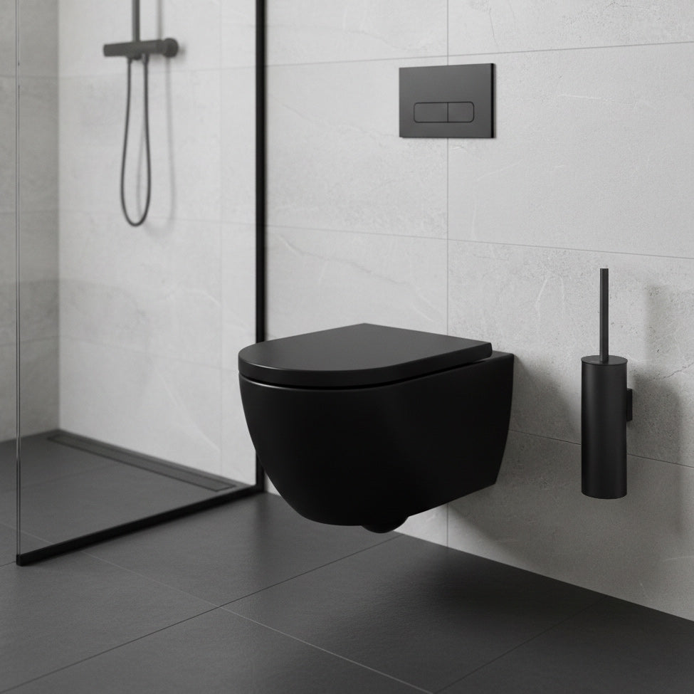 Toilet brush holder Highline series in matte black