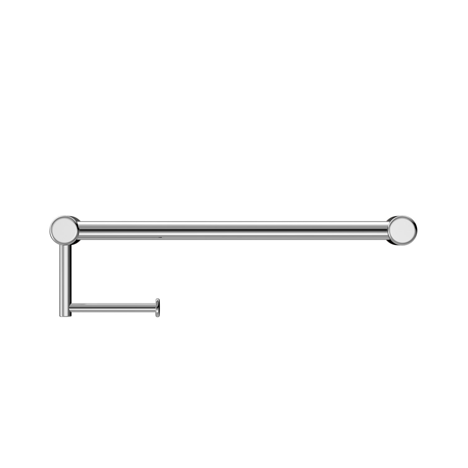 Rail porte-rouleau WC Mecca CARE 25 mm avec support 450 mm
