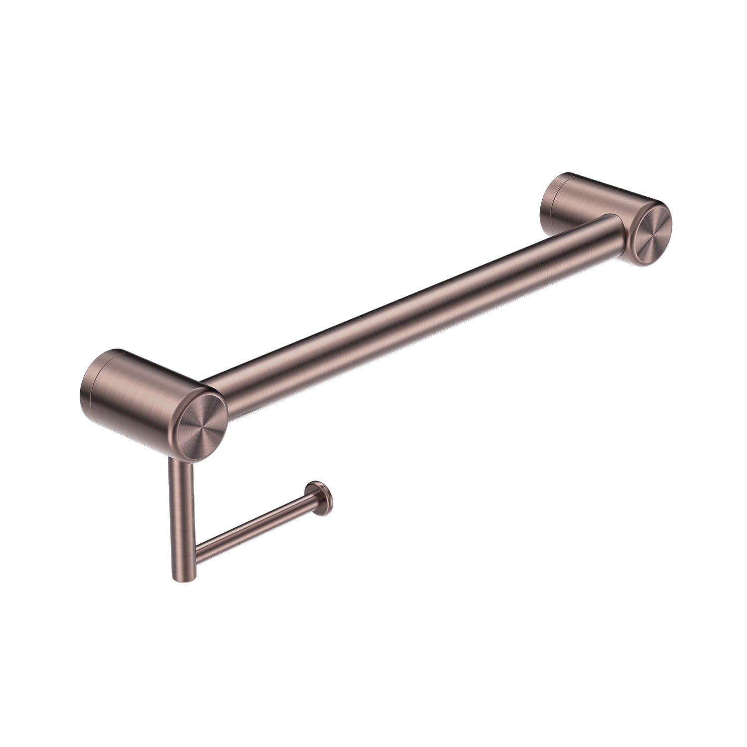 Mecca CARE 32-MM držák na toaletní papír s opěrnou rukojetí pro WC 450 mm