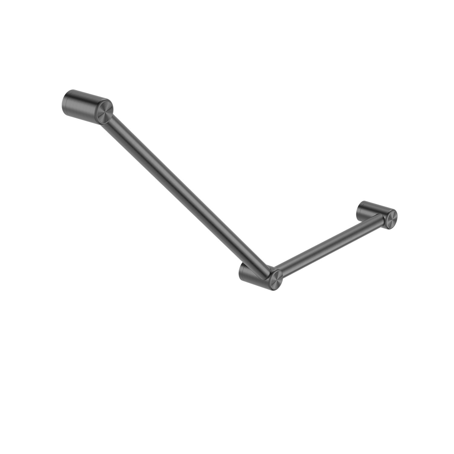 Mecca CARE 32 mm úchytná rukojeť pro toaletu, 45°, 750 x 450 mm opěrná rukojeť