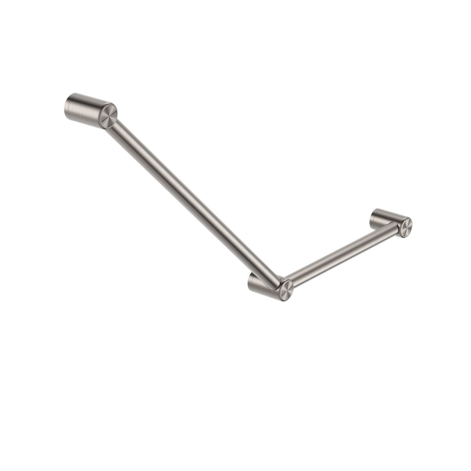 Mecca CARE 32 mm úchytná rukojeť pro toaletu, 45°, 750 x 450 mm opěrná rukojeť