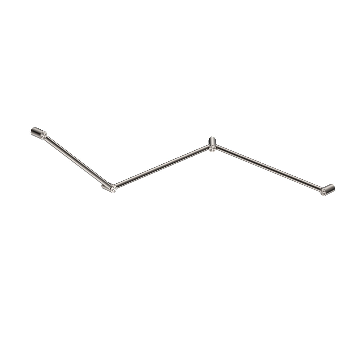 Mecca CARE 32 mm DDA WC madlo, sada, 45° priebežné, 750 x 965 x 1025 mm oporné madlo