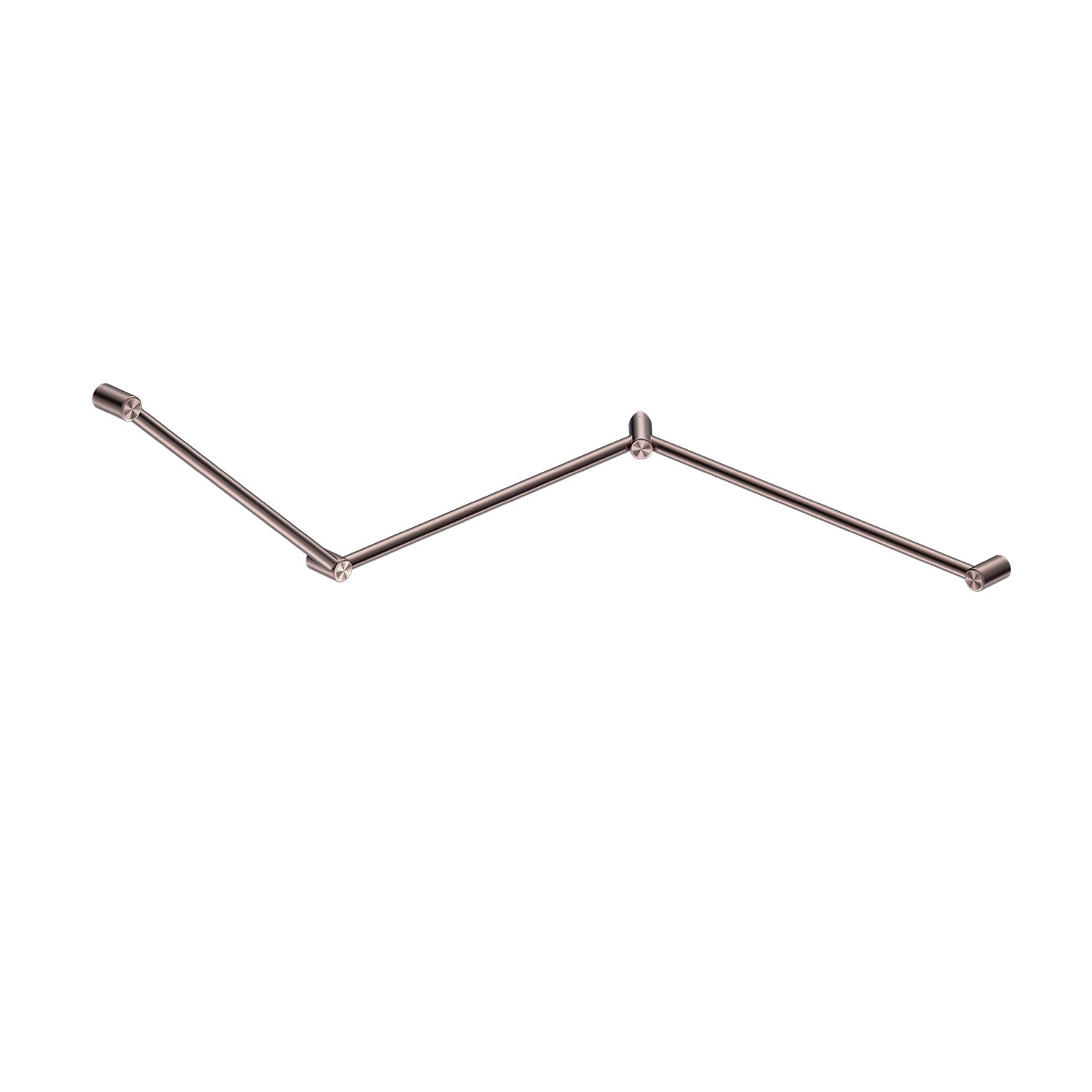 Mecca CARE 32 mm DDA WC madlo, sada, 45° priebežné, 750 x 965 x 1025 mm oporné madlo