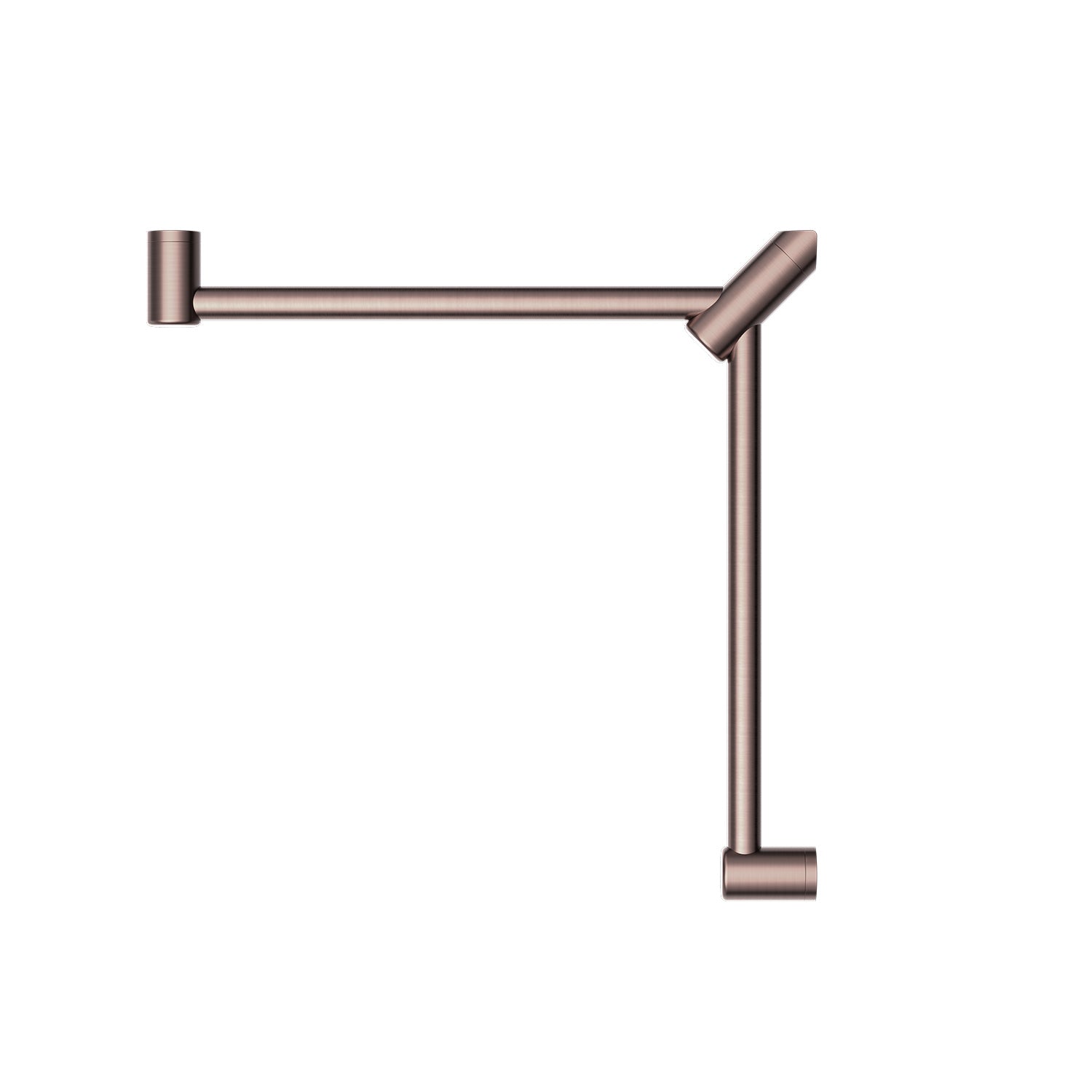 Mecca CARE 32mm rohový madlo (600x600mm) oporný držadlo s opierkou na nohy