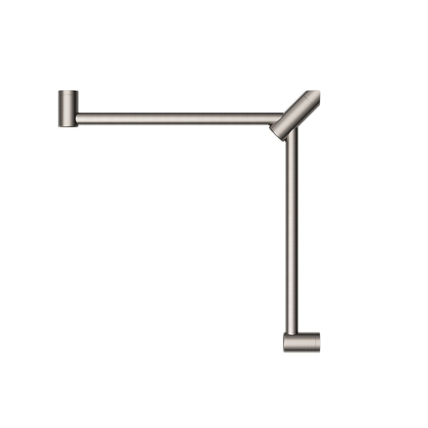 Mecca CARE 32mm rohový madlo (600x600mm) oporný držadlo s opierkou na nohy