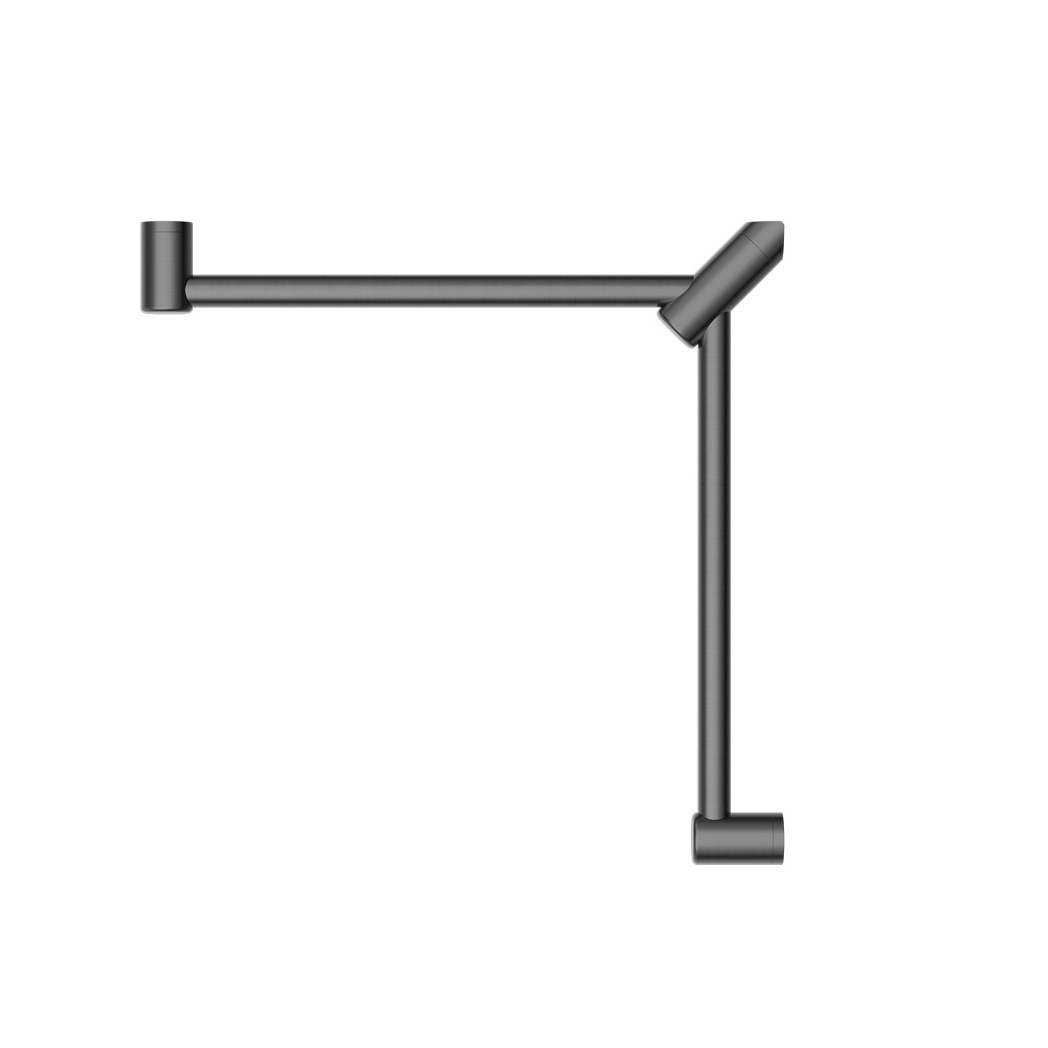 Mecca CARE 32mm rohový madlo (600x600mm) oporný držadlo s opierkou na nohy