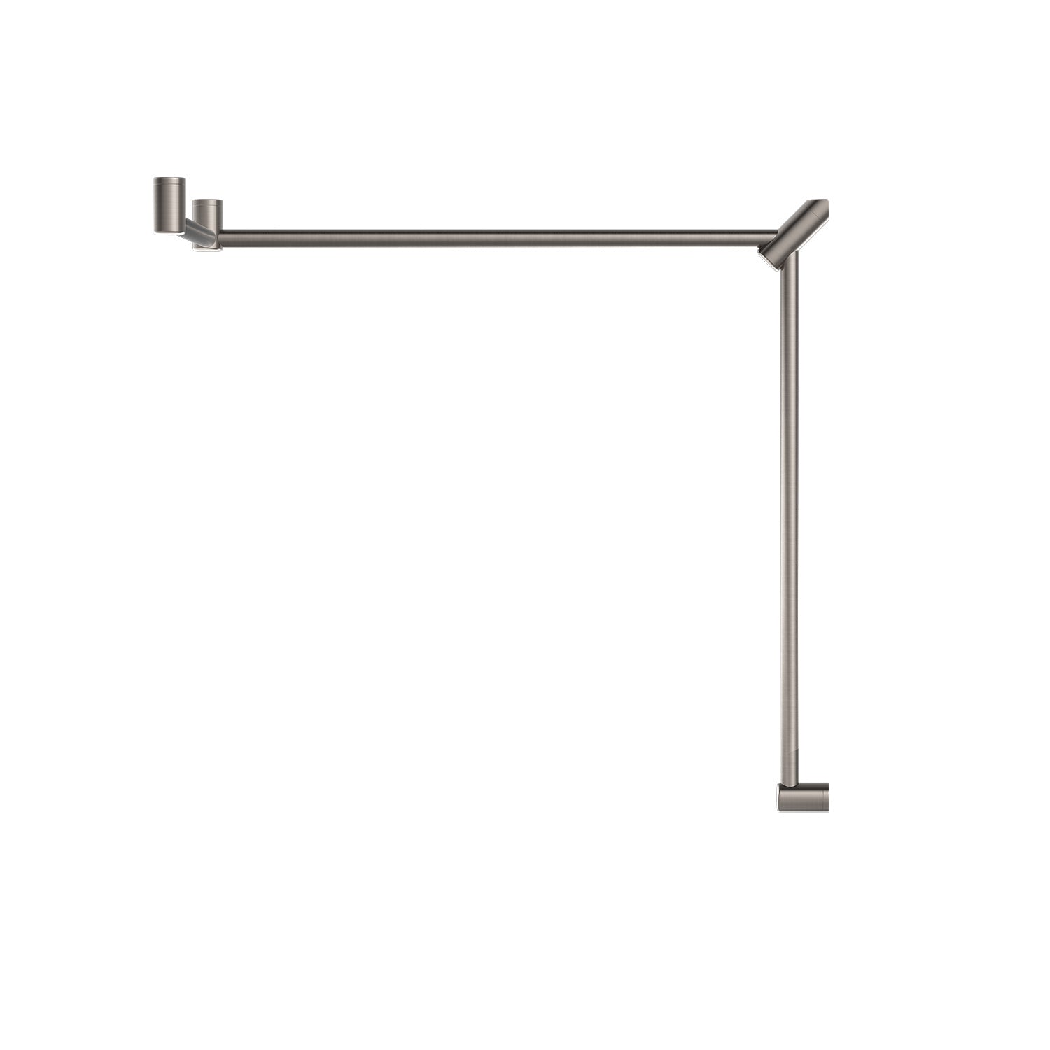 Ensemble de poignées de soutien WC DDA Mecca CARE 32 mm, 90° continu, 600 x 1065 x 1025 mm