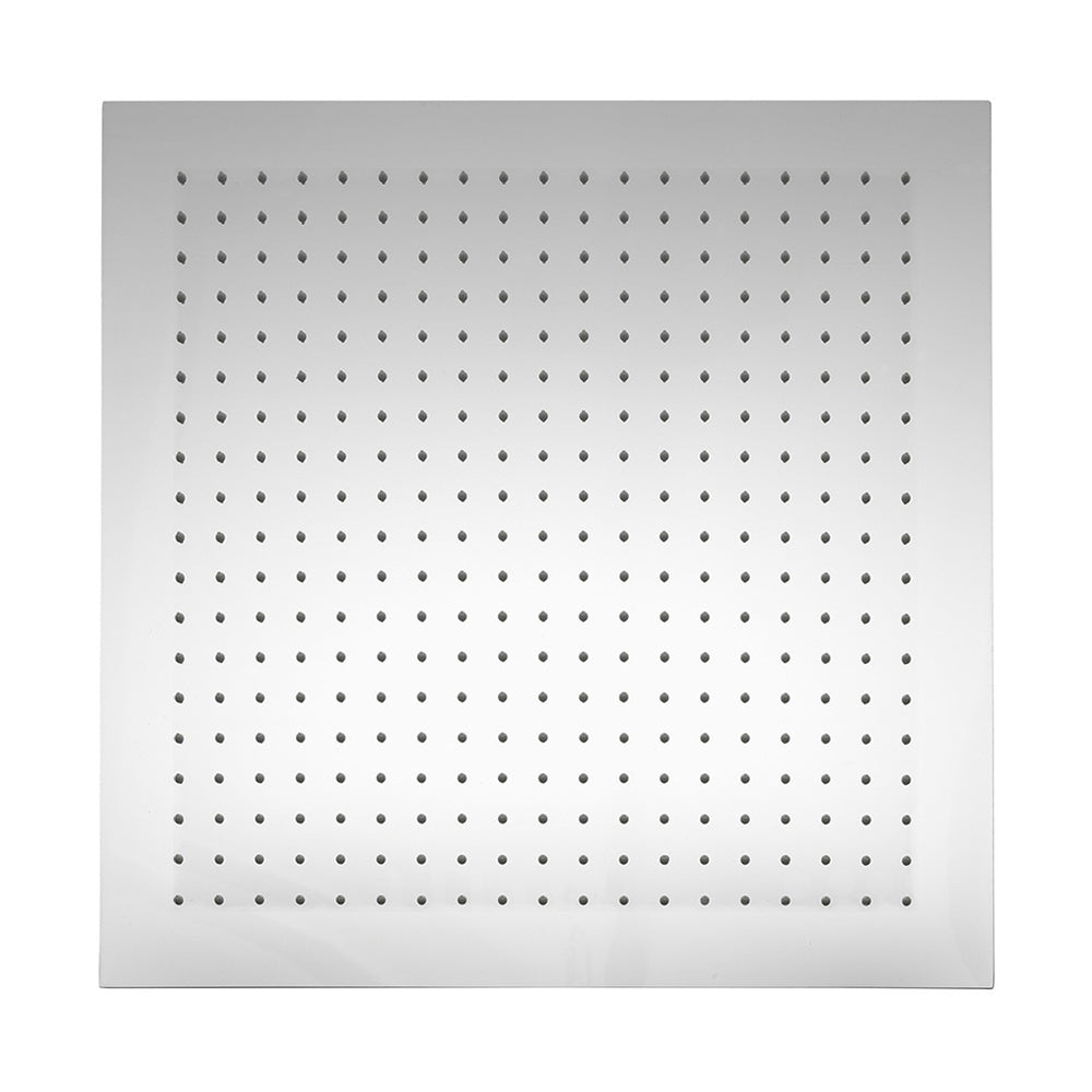 Doccia a pioggia di lusso in acciaio inox 500x500 mm con 361 ugelli, soffione da 50 cm