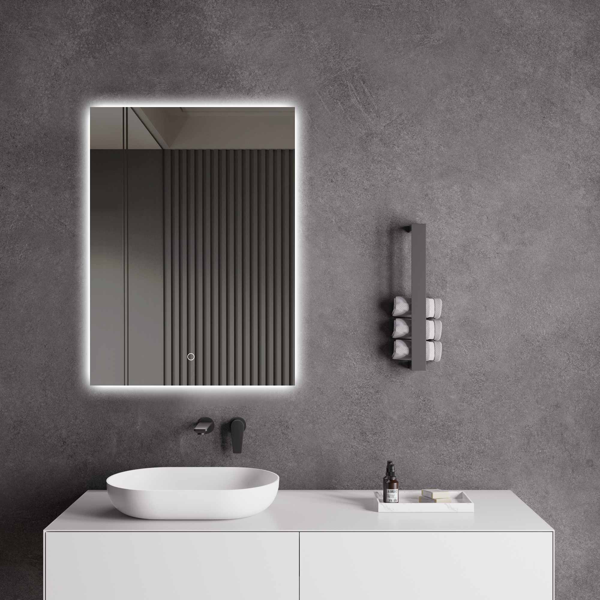 LED kúpeľňové zrkadlo | podsvietenie | stmievateľné svetlo | dotykový senzor | voliteľná veľkosť