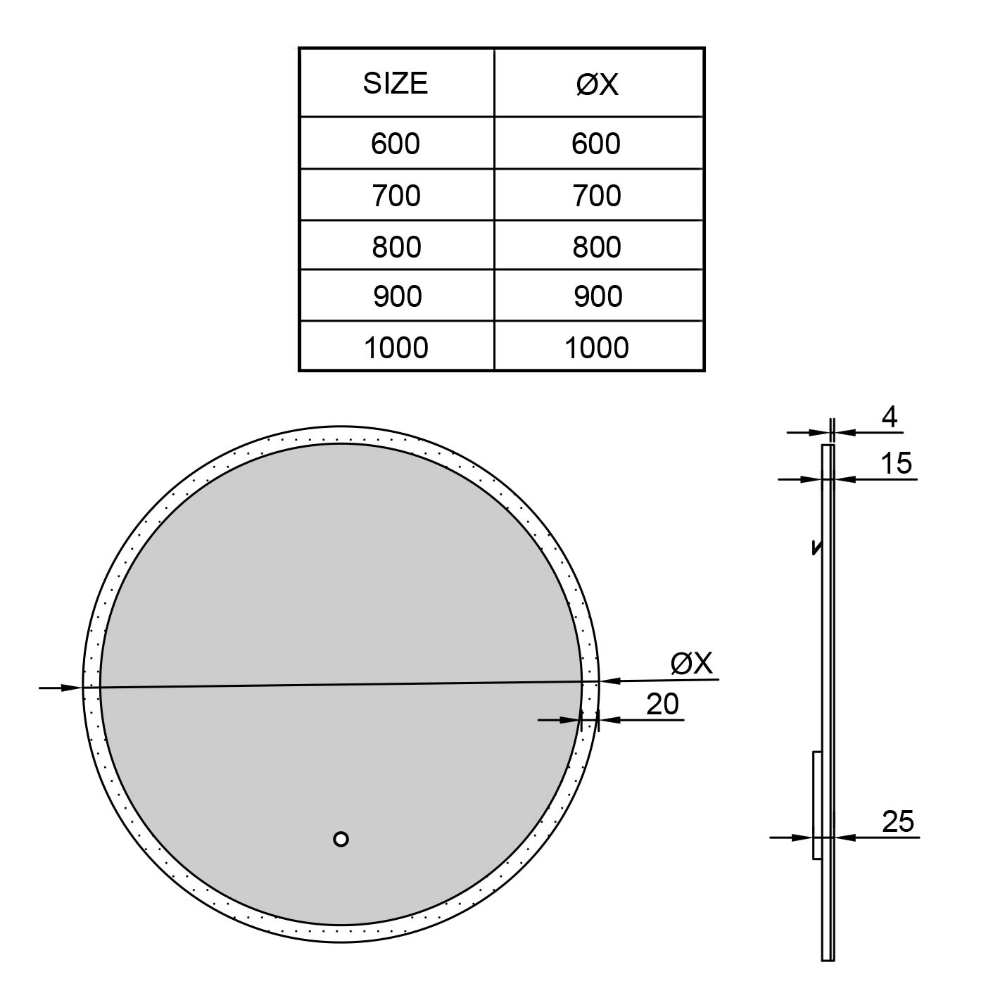 LED-Badspiegel Rund | Vorder- & Hintergrundbeleuchtung | dimmbares Licht | Touch-Sensor & Spiegelheizung | Größe wählbar