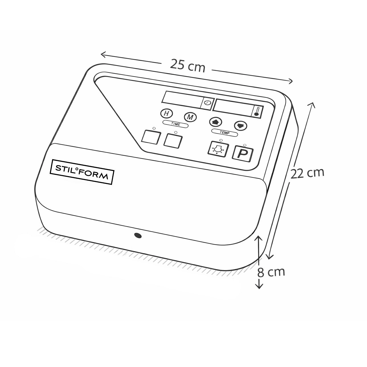 Saunaofen Thermolux 4,5KW/6KW Gunmetal – Touch/Digital Controller