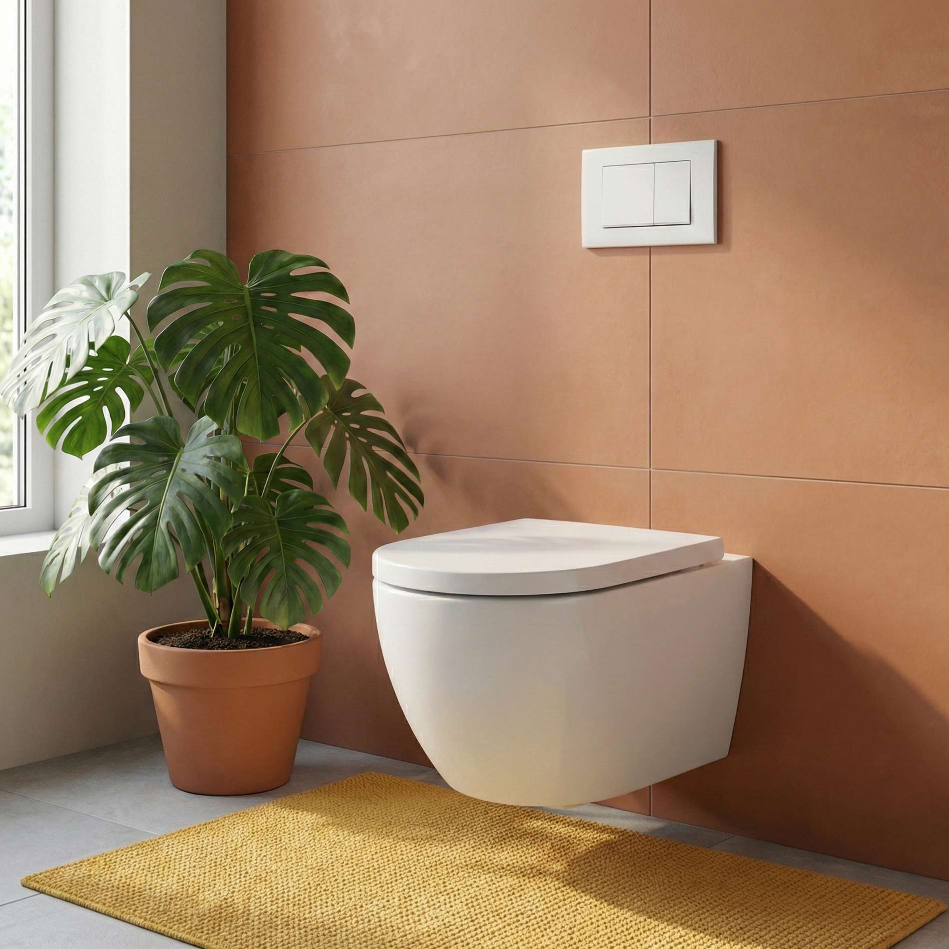 Whirlflush nástěnná toaleta Soho 3.0 bez splachovacího okraje, tornádové splachování, lesklá bílá, s sedátkem na toaletu