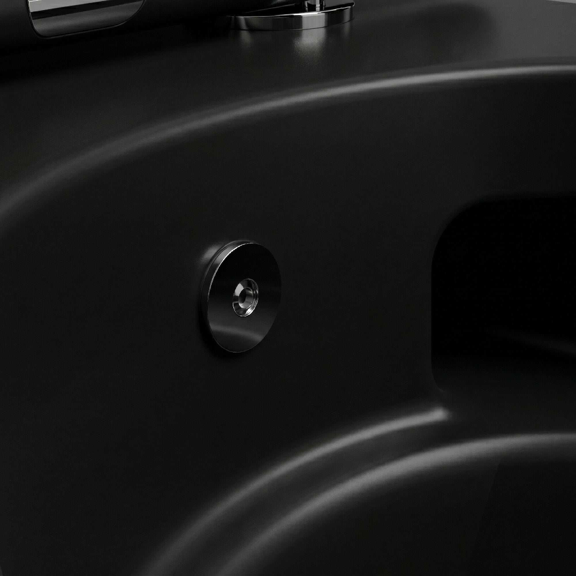 Spłukiwania bez krawędzi, Dusch-WC SOHO 4.0 z zdejmowanym sedesem Softclose Taharet w matowej czerni