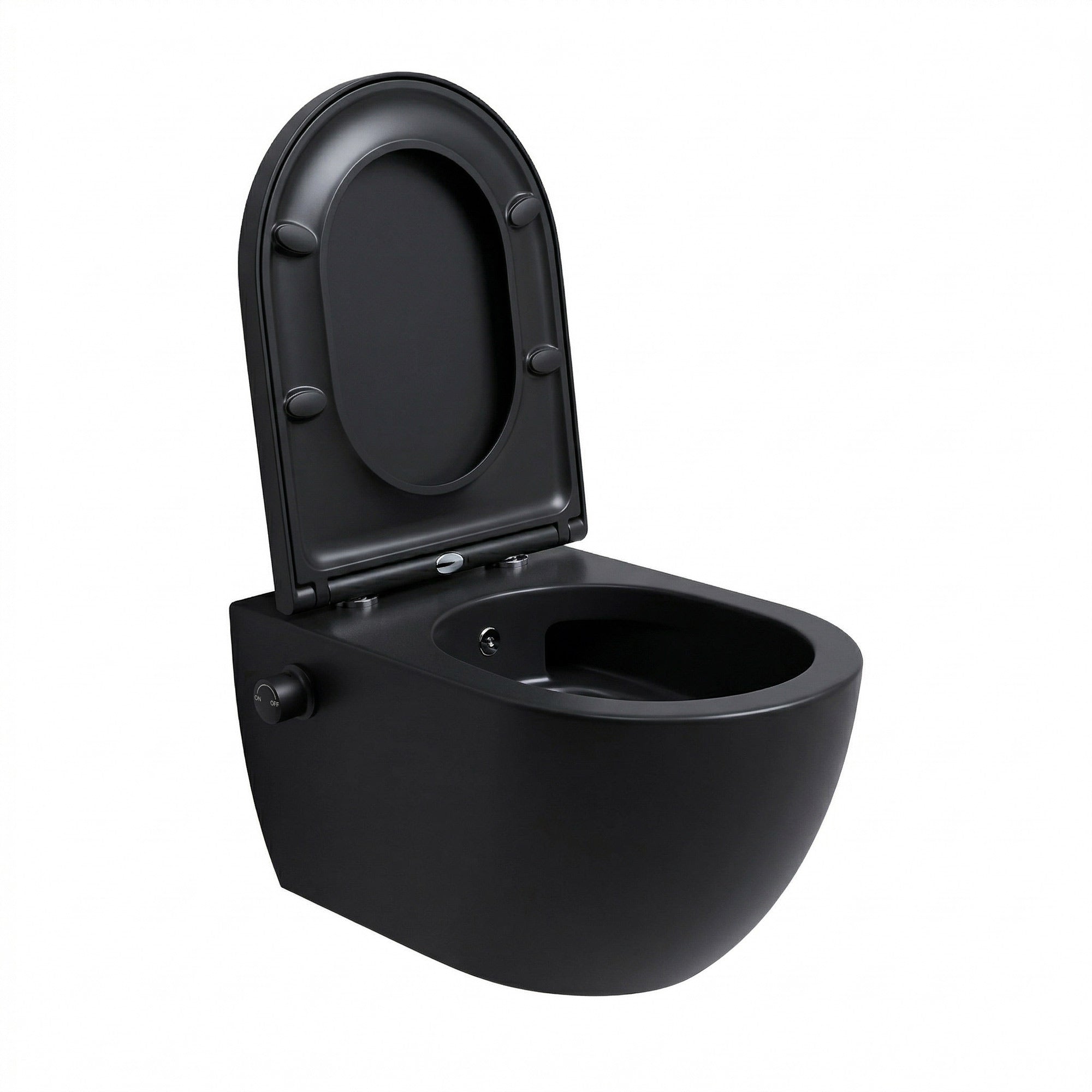 Spłukiwania bez krawędzi, Dusch-WC SOHO 4.0 z zdejmowanym sedesem Softclose Taharet w matowej czerni