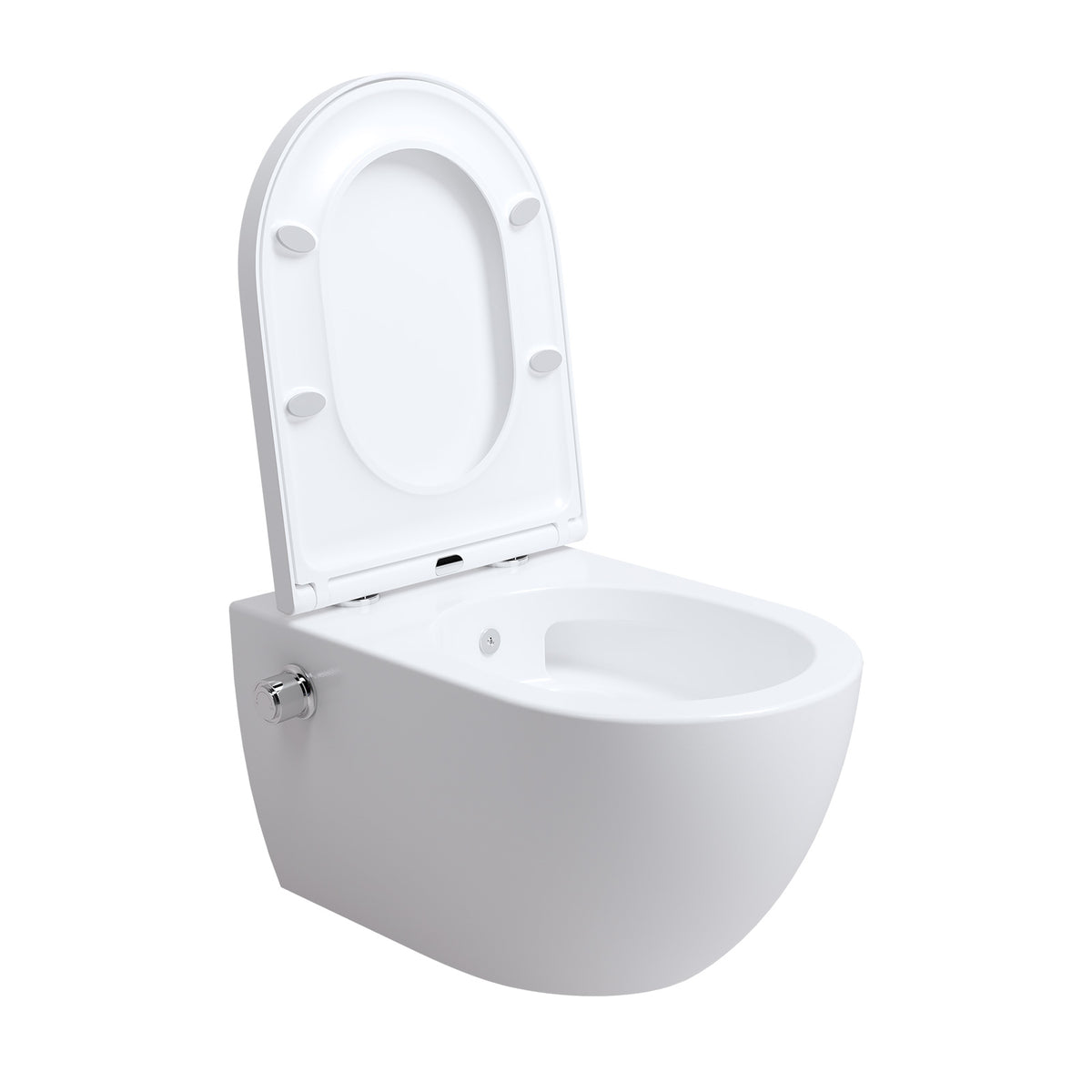 Spülrandloses Dusch-WC SOHO 4.0 Compact mit abnehmbarem Softclose Sitz Taharet