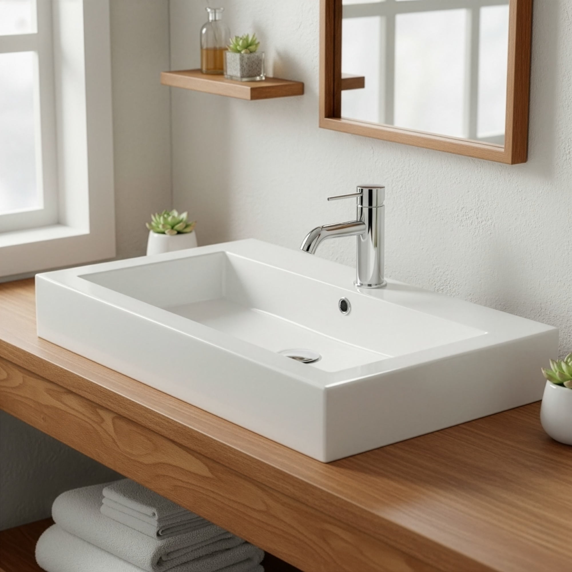 Mitigeur de lavabo moderne Stilform de la série Park en chrome