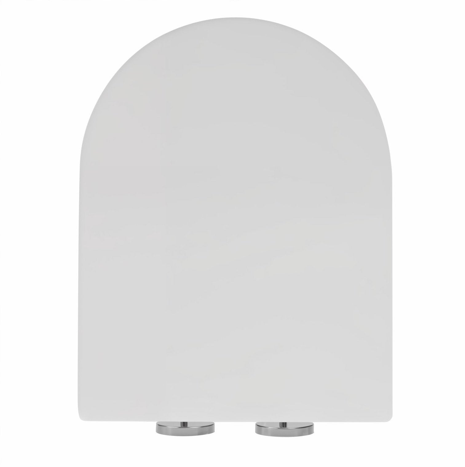 Stilform Soho 2.0 siège WC en forme D avec abattant à fermeture progressive en blanc (Duroplast)