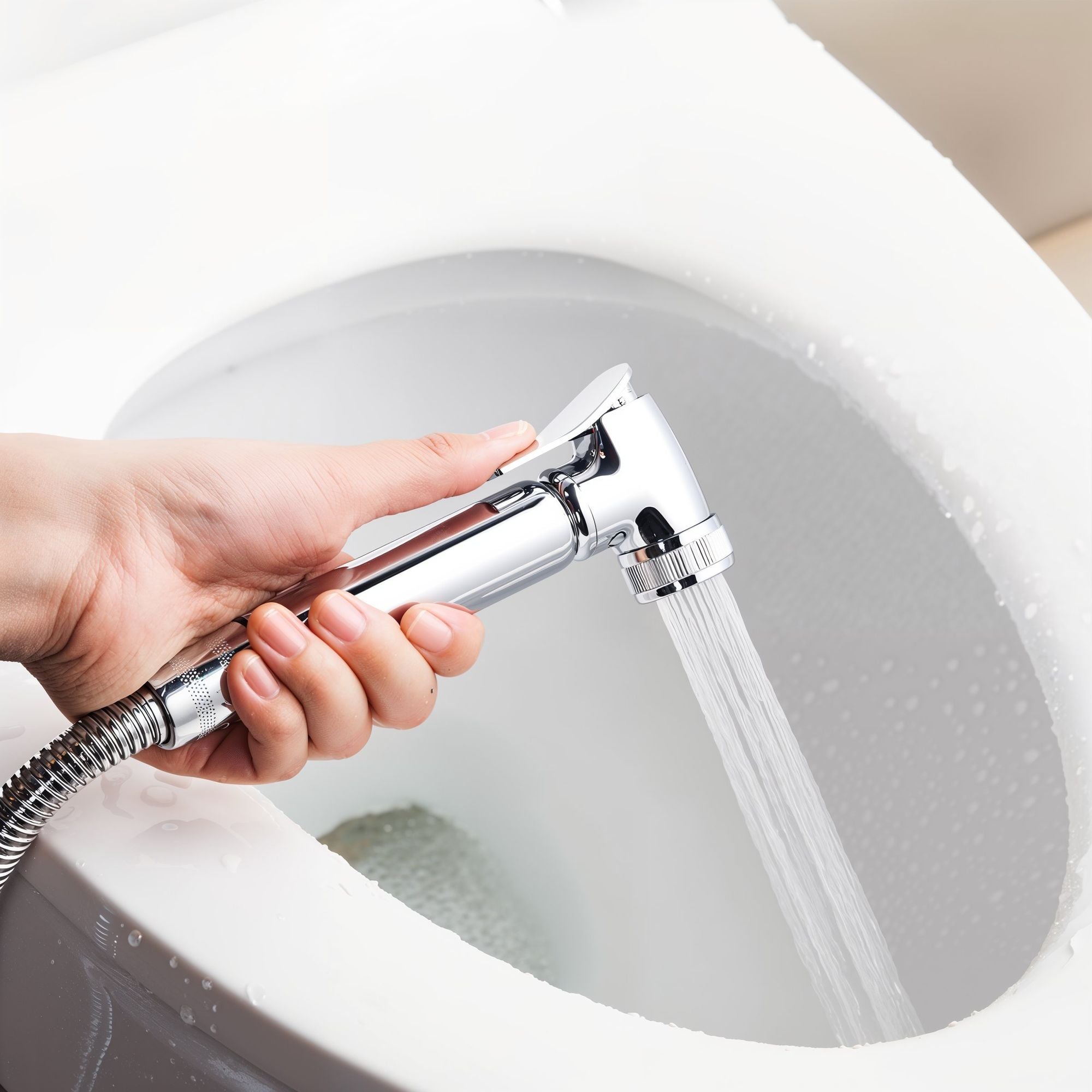 Ensemble complet de douche à main WC/bidet SOHO avec robinet d'arrêt