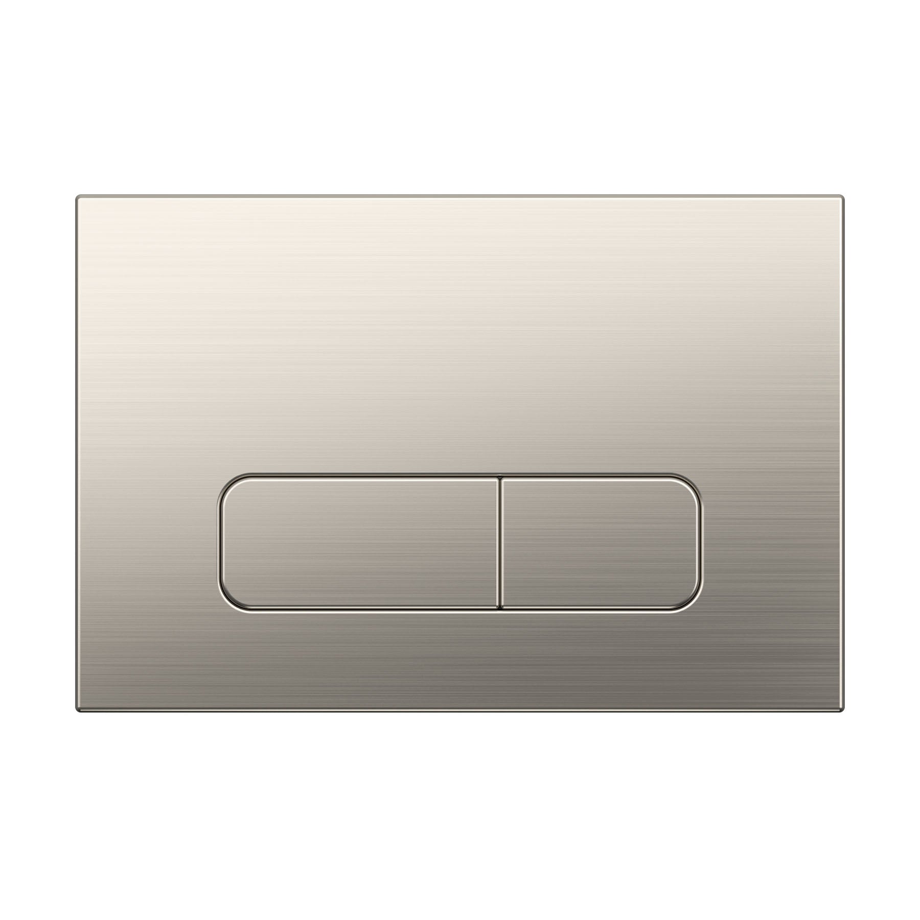 Push plate Brushed Nickel Compatible with Geberit Duofix Sigma (UP 320) 2 volume flush