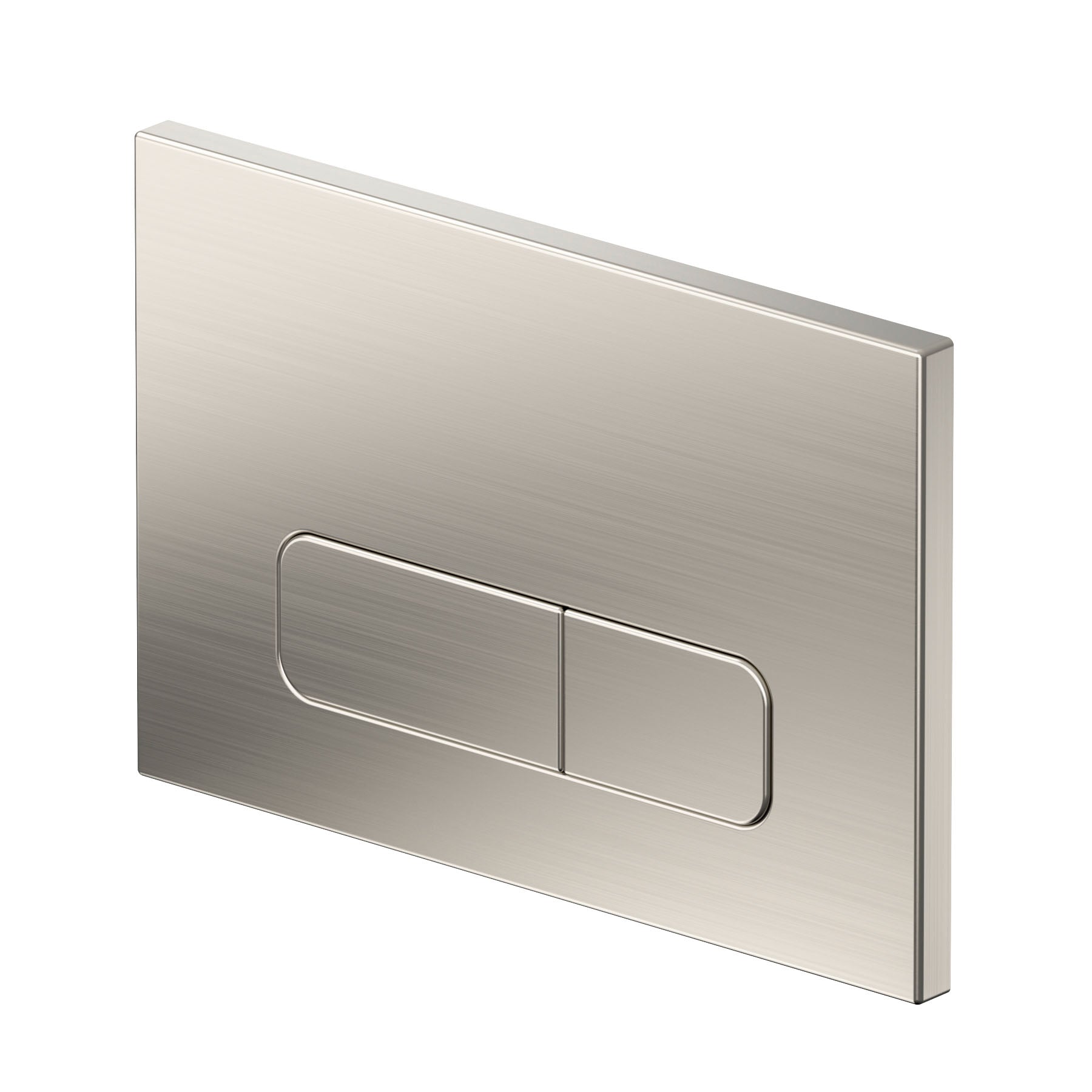 Push plate Brushed Nickel Compatible with Geberit Duofix Sigma (UP 320) 2 volume flush